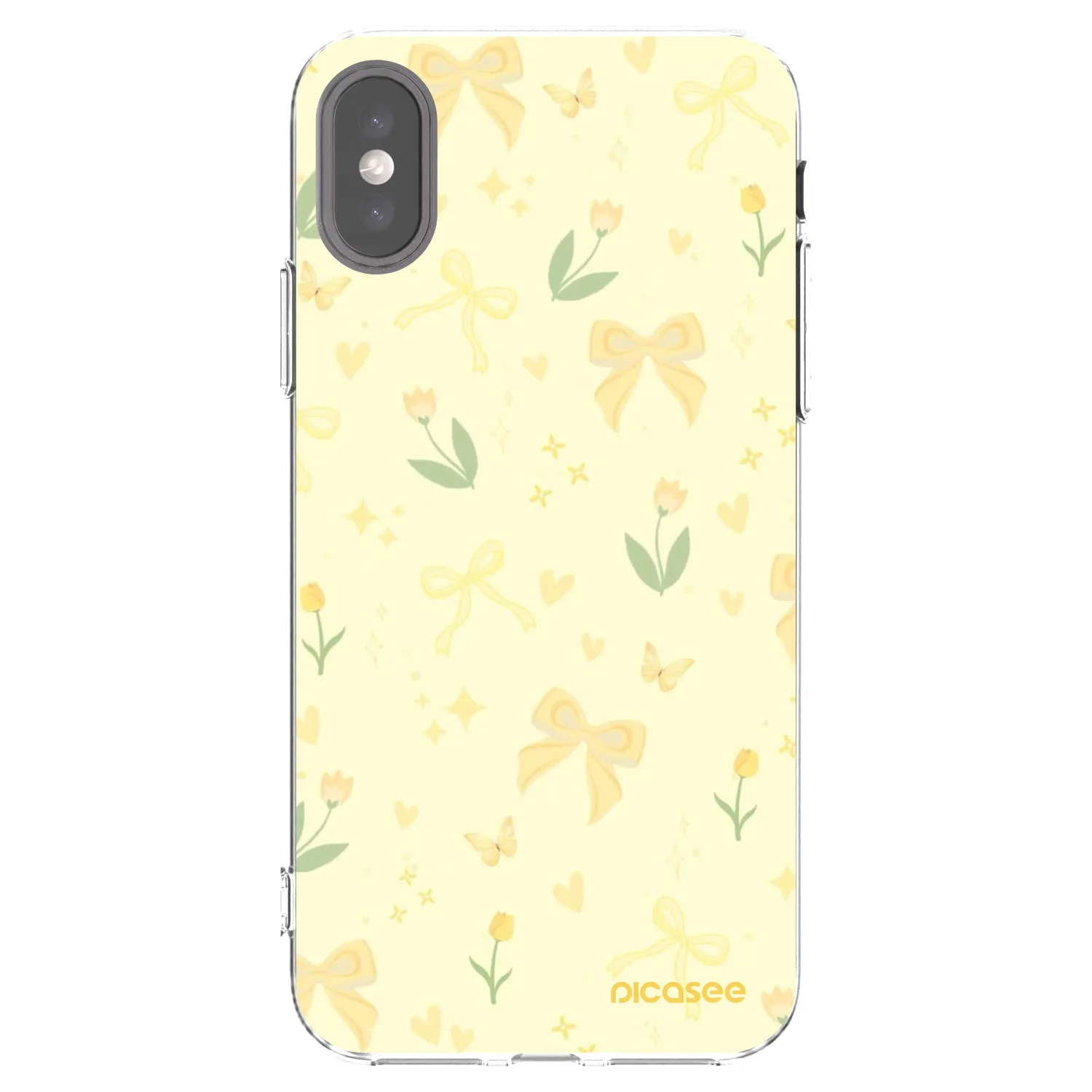 Picasee silikonový průhledný obal pro Apple iPhone X/XS - Honey Blossom