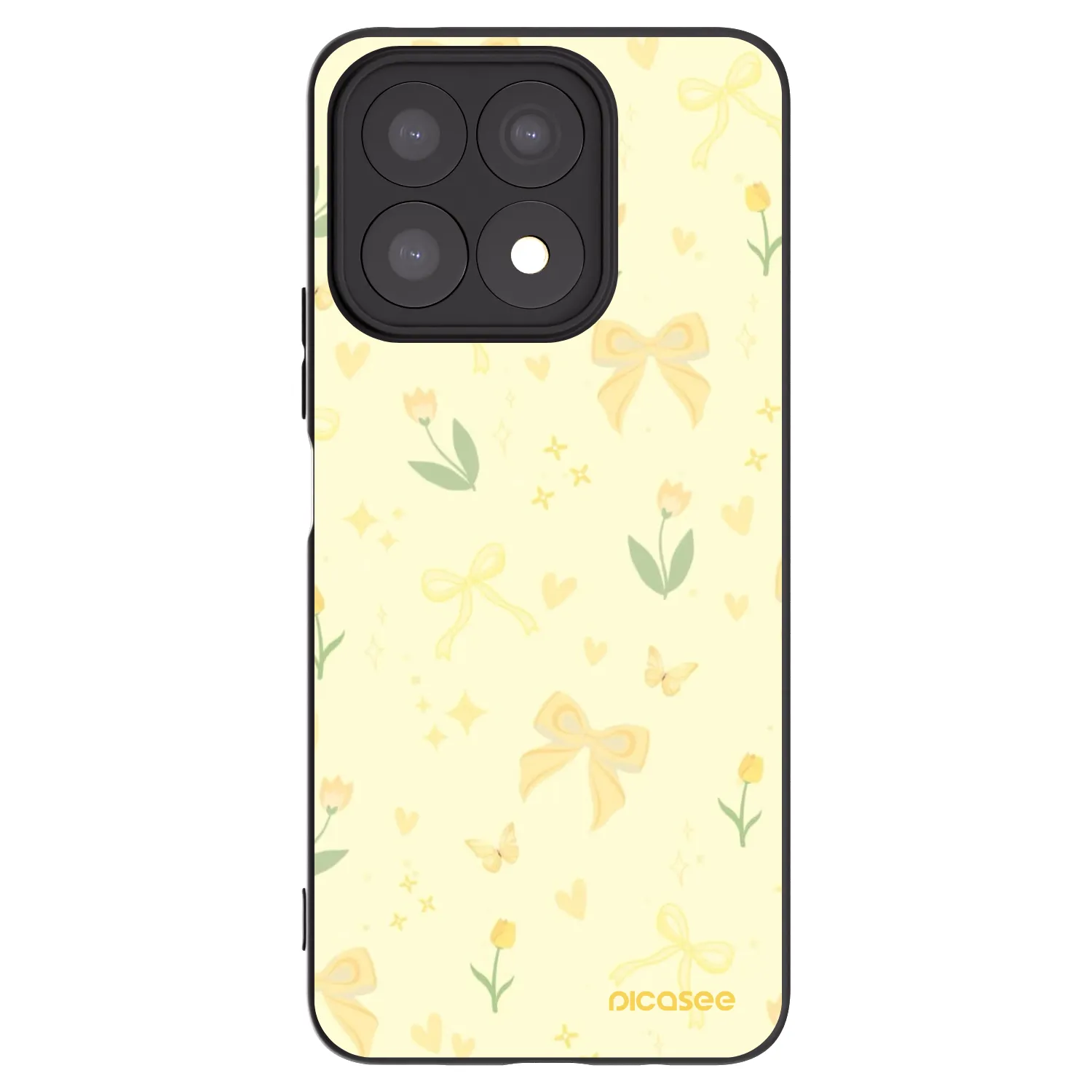 Picasee silikonový černý obal pro Honor X8a - Honey Blossom