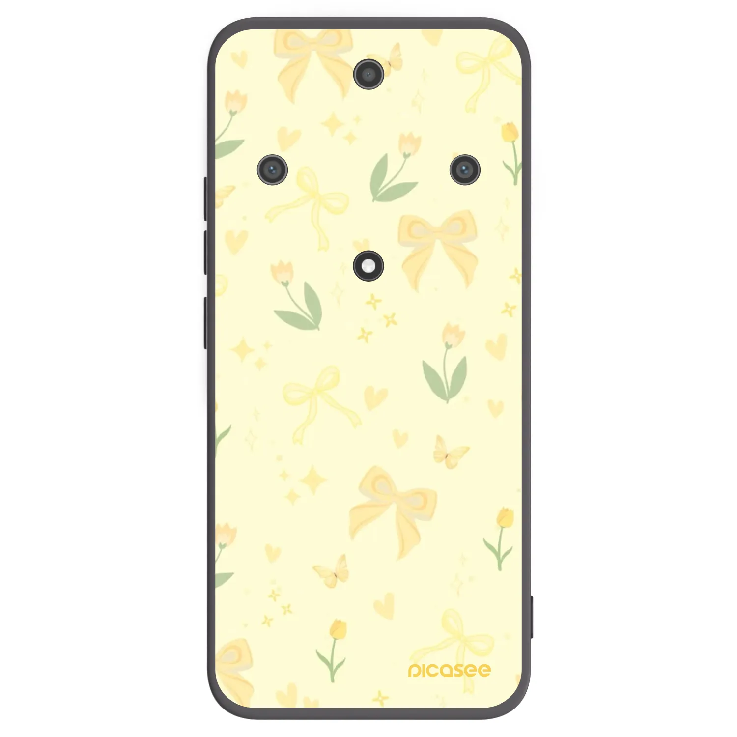 Picasee silikonový černý obal pro Honor Magic5 Lite 5G - Honey Blossom