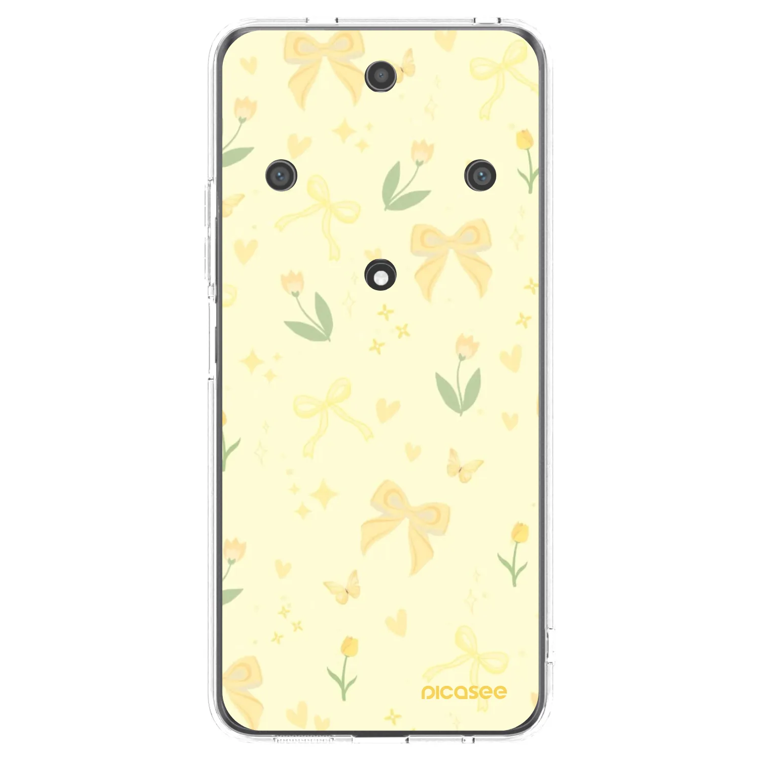 Picasee silikonový průhledný obal pro Honor Magic5 Lite 5G - Honey Blossom