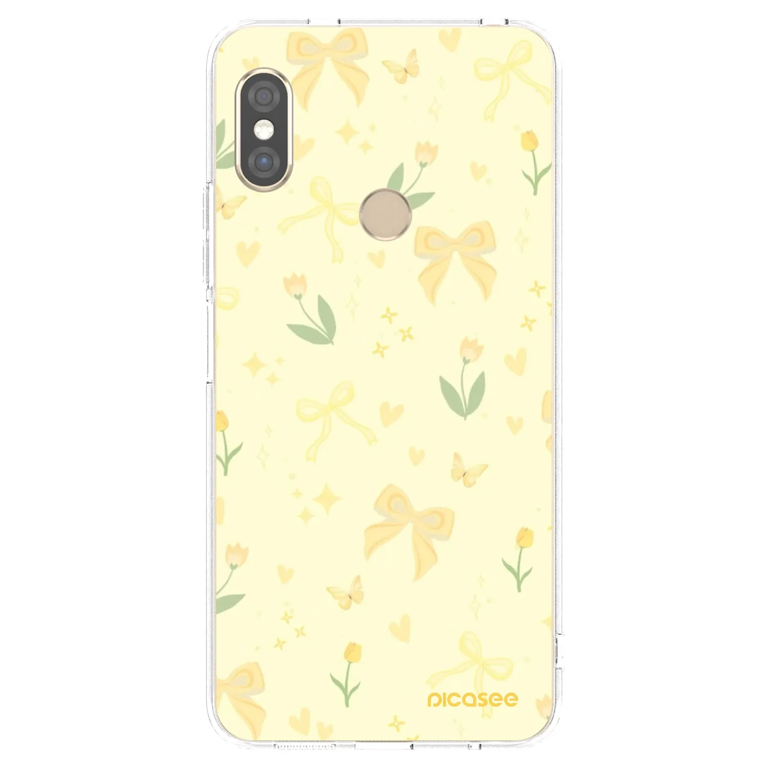 Picasee silikonový průhledný obal pro Xiaomi Redmi Note 5 Global - Honey Blossom