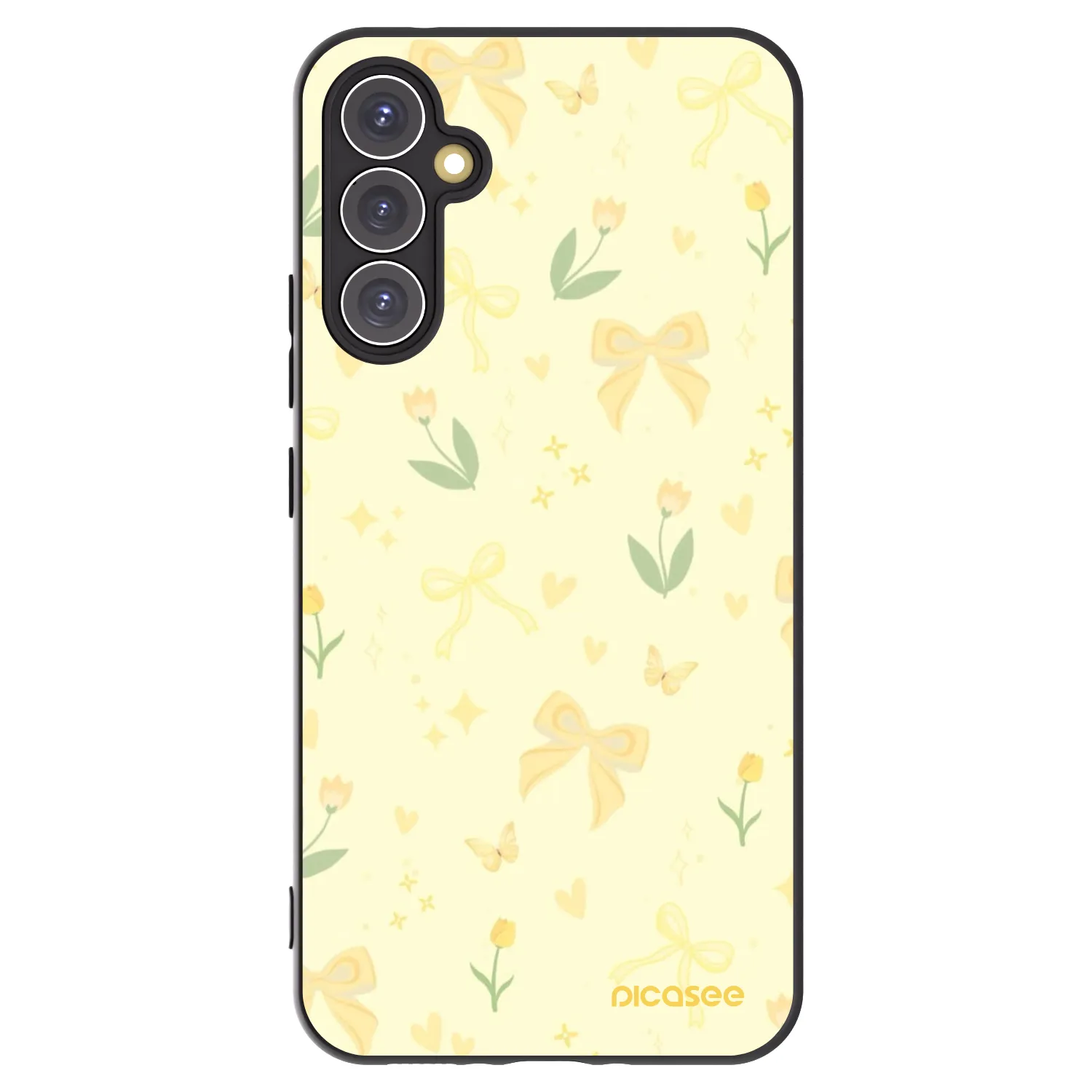 Picasee silikonový černý obal pro Samsung Galaxy A34 5G A346B - Honey Blossom