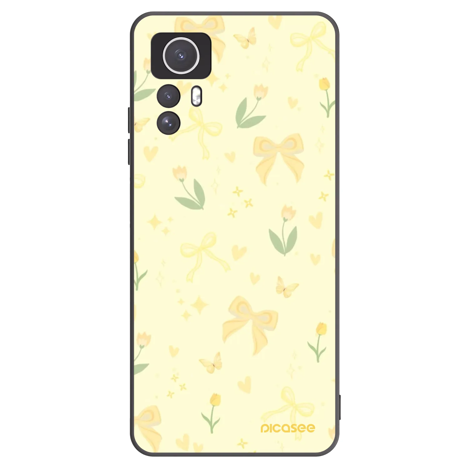 Picasee silikonový černý obal pro Xiaomi Redmi Note 12S - Honey Blossom
