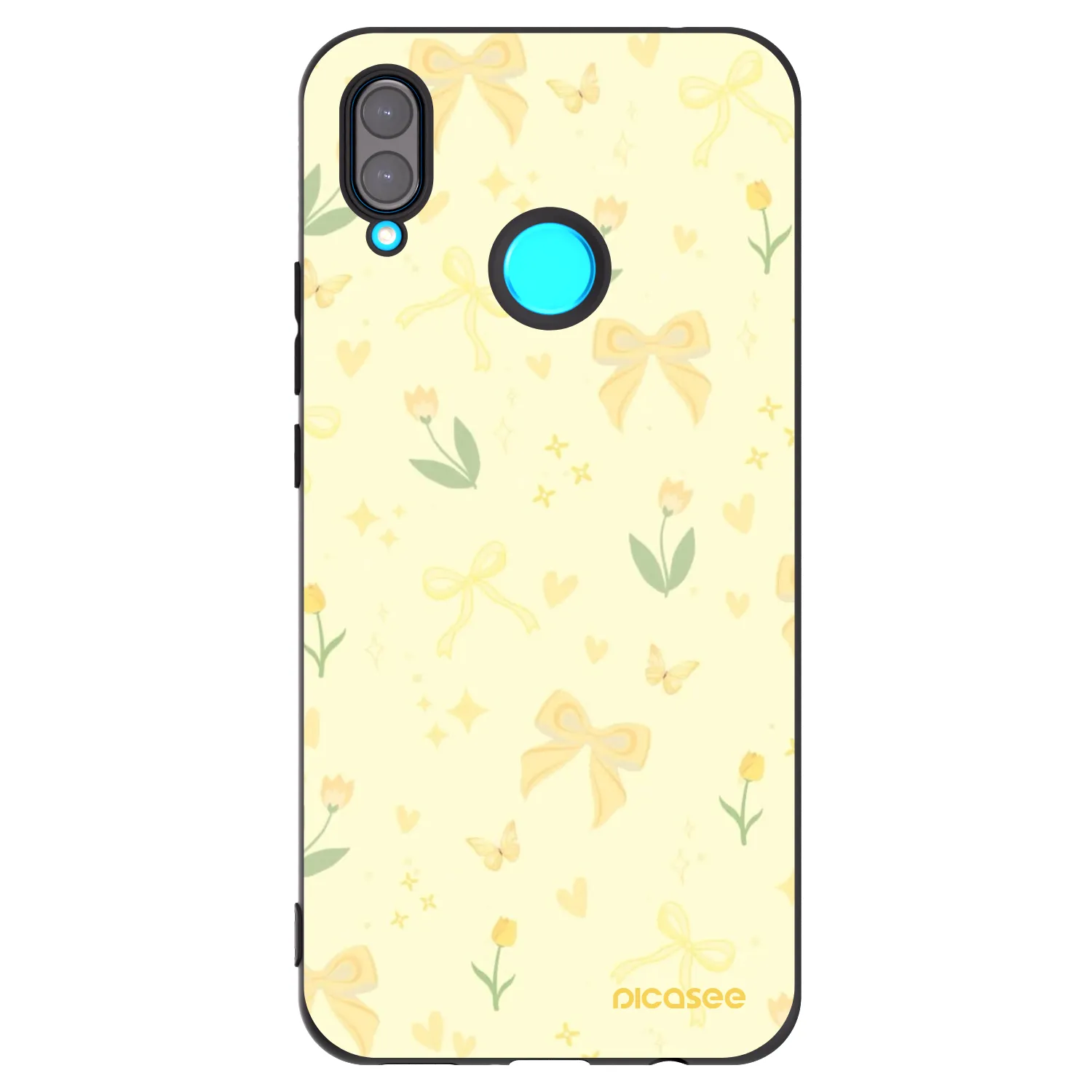 Picasee silikonový černý obal pro Huawei Nova 3i - Honey Blossom
