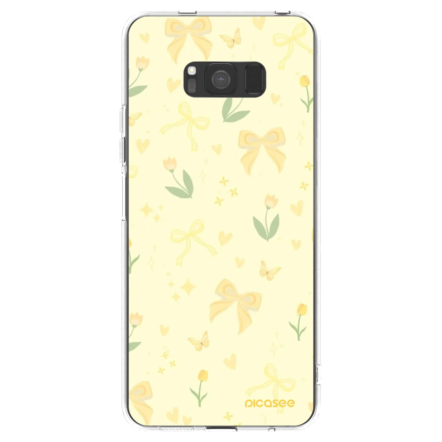 Picasee silikonový průhledný obal pro Samsung Galaxy S8 G950F - Honey Blossom