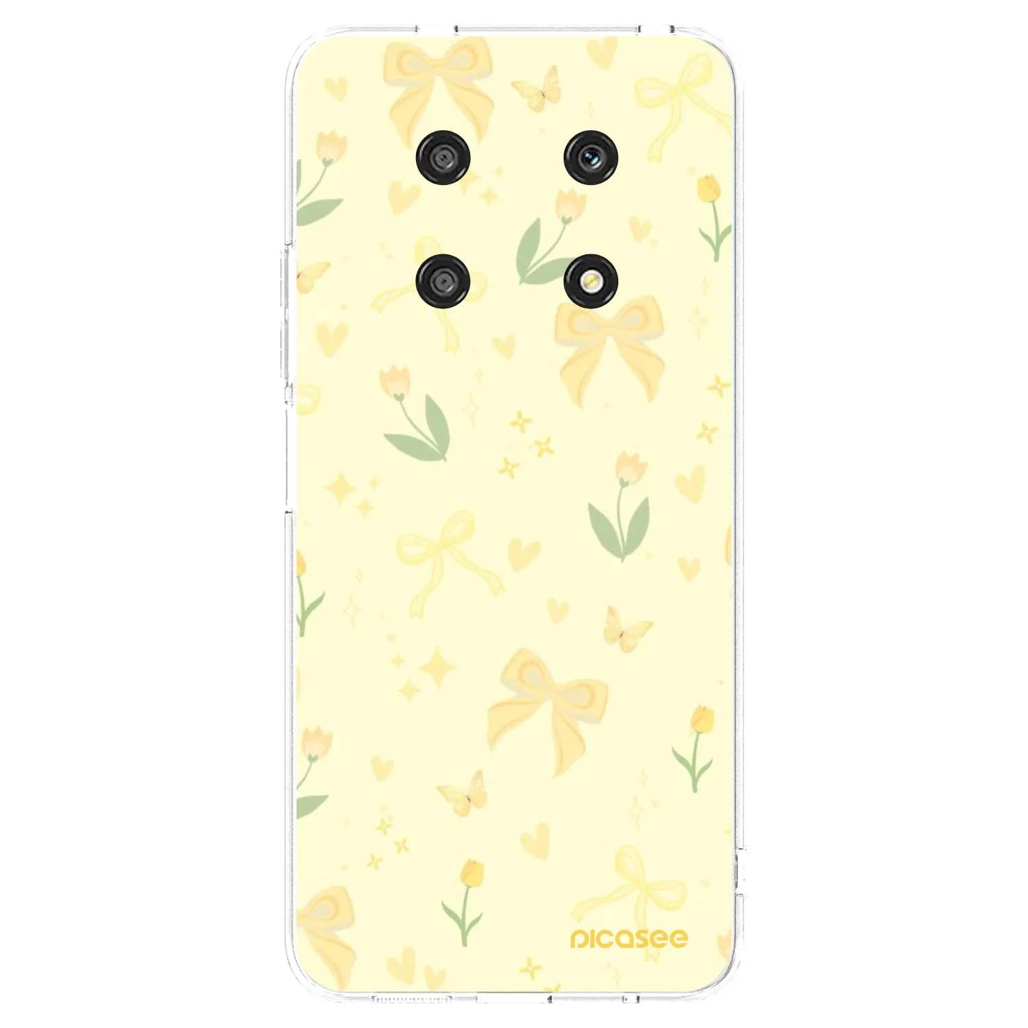 Picasee silikonový průhledný obal pro Honor Magic4 Lite 5G - Honey Blossom
