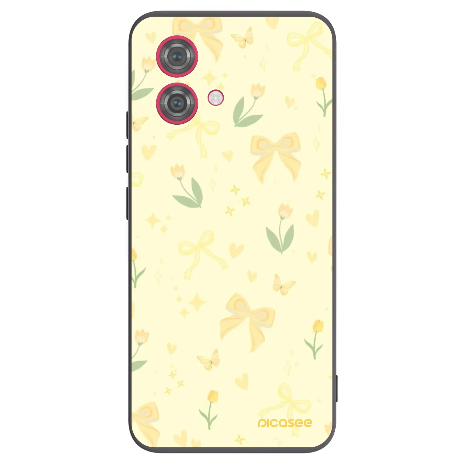 Picasee silikonový černý obal pro Motorola Moto G84 5G - Honey Blossom