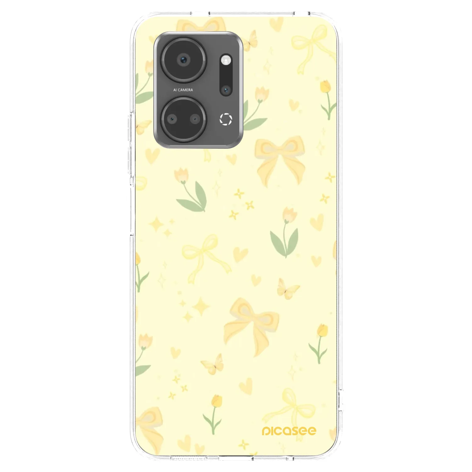 Picasee silikonový průhledný obal pro Honor X7a - Honey Blossom