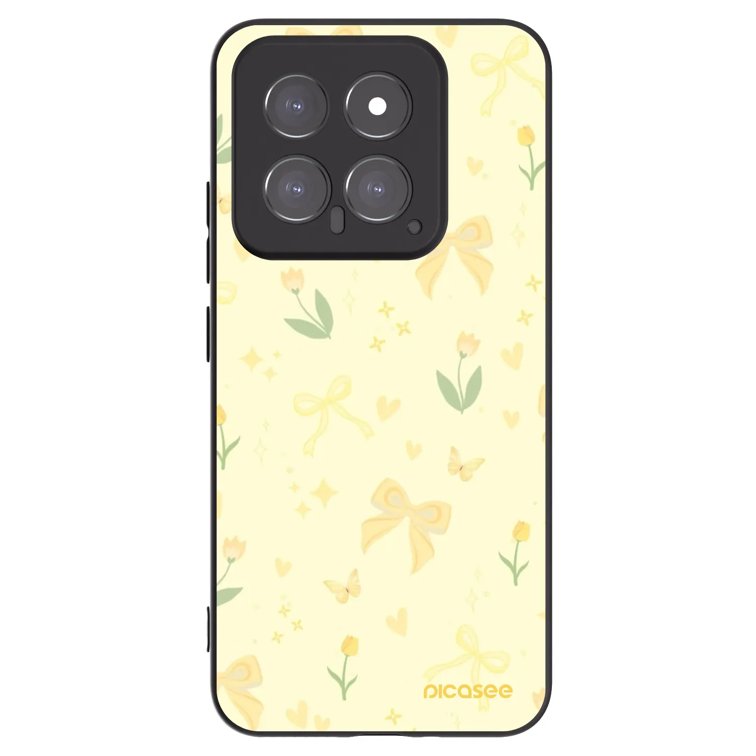 Picasee silikonový černý obal pro Xiaomi 14 - Honey Blossom