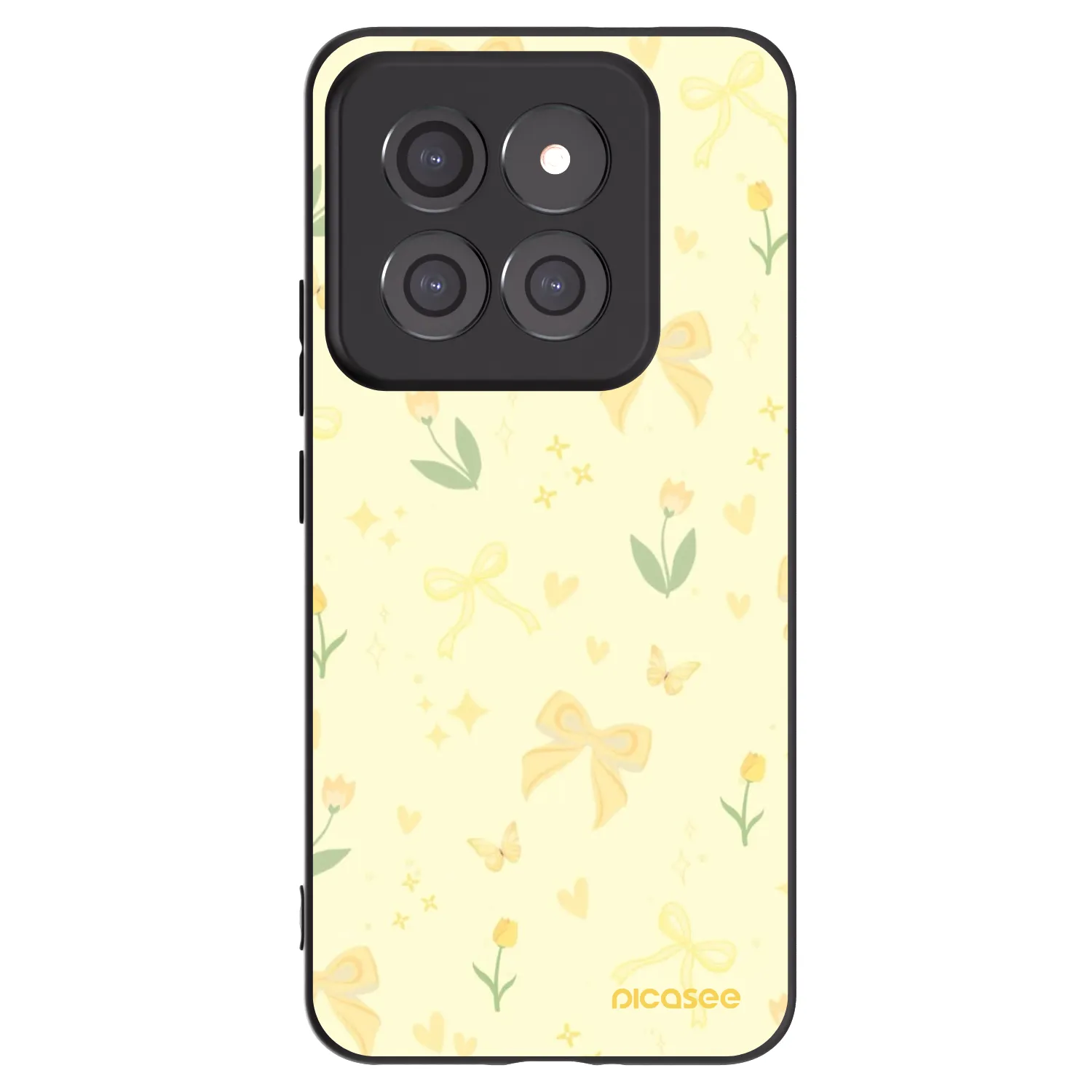 Picasee silikonový černý obal pro Xiaomi 14 Pro - Honey Blossom