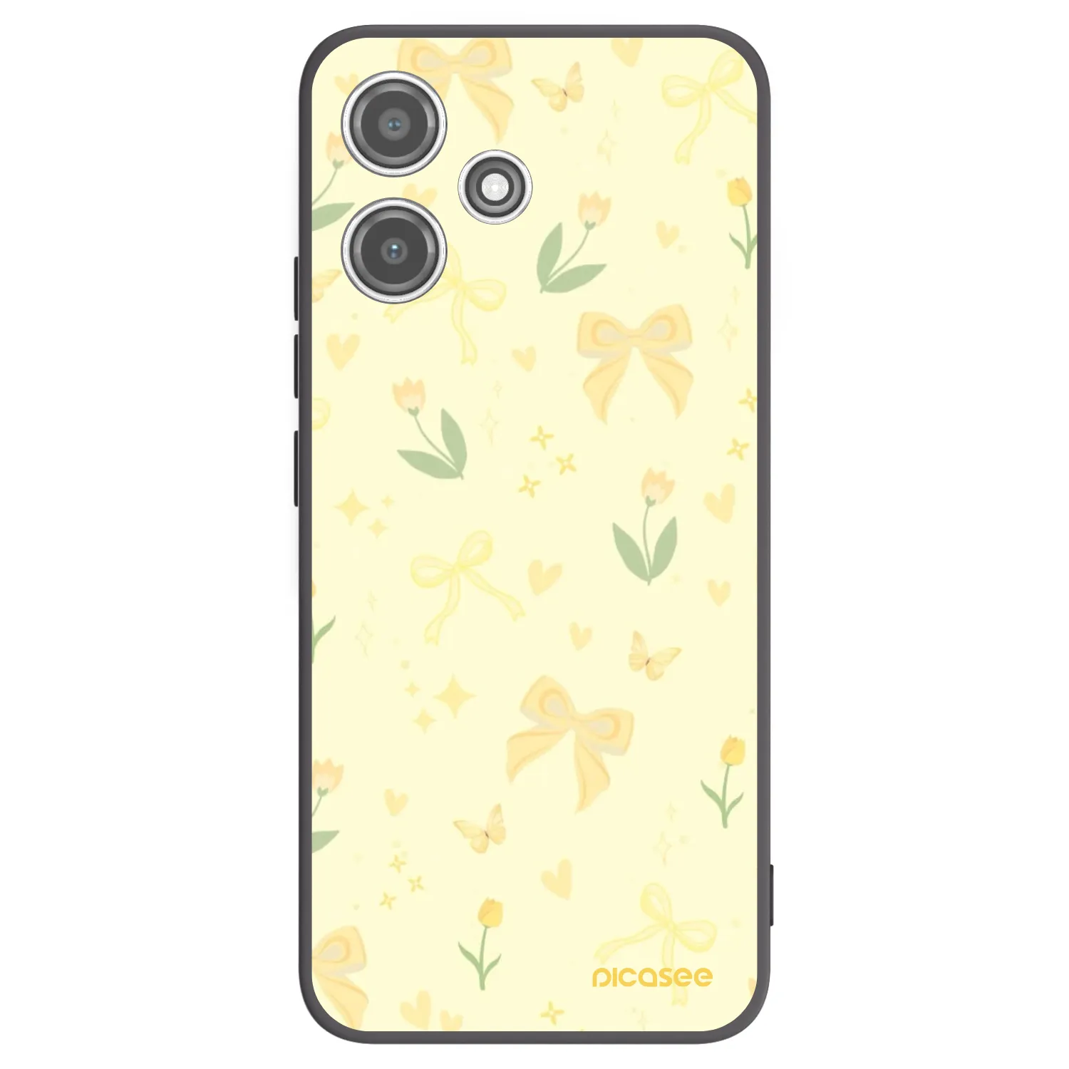 Picasee silikonový černý obal pro Xiaomi Redmi 12 5G - Honey Blossom