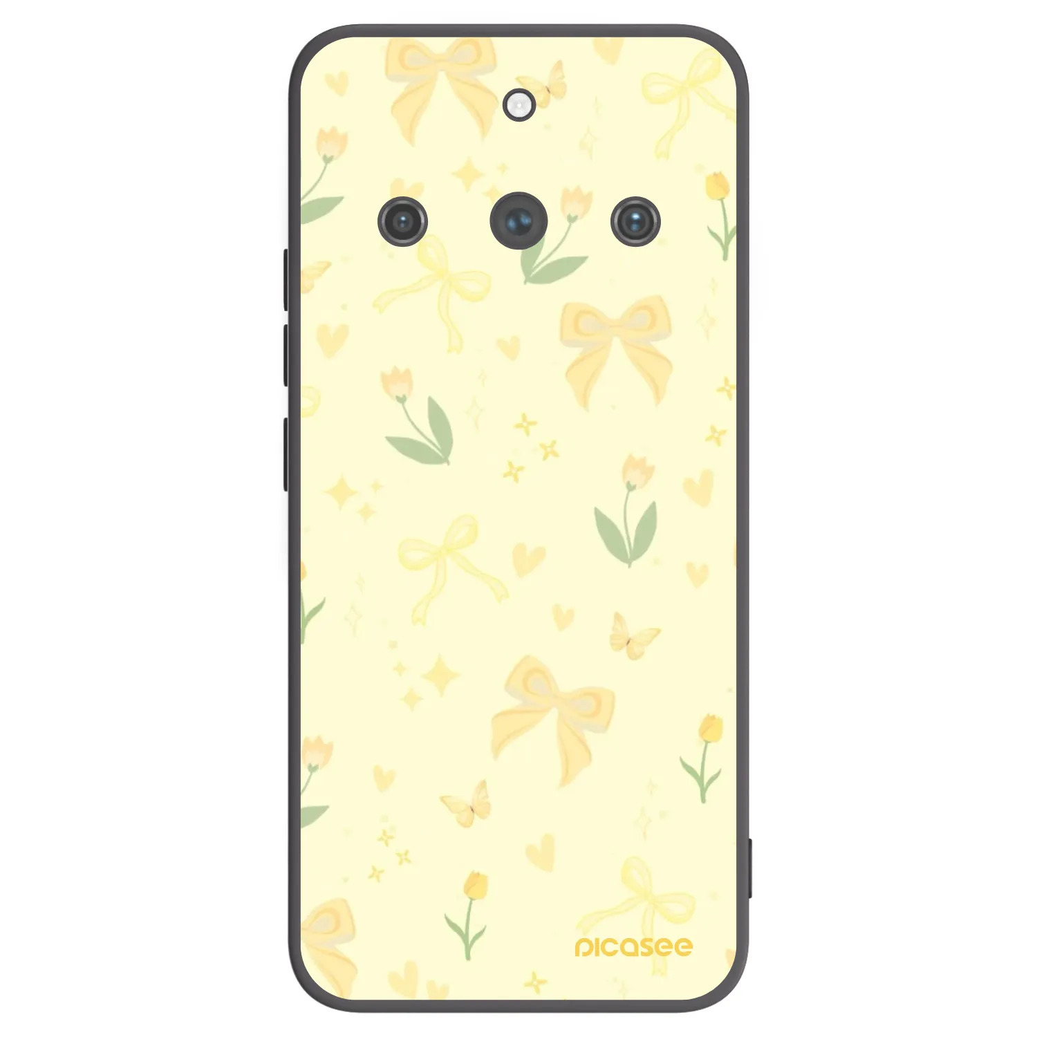 Picasee silikonový černý obal pro Realme 11 Pro+ - Honey Blossom