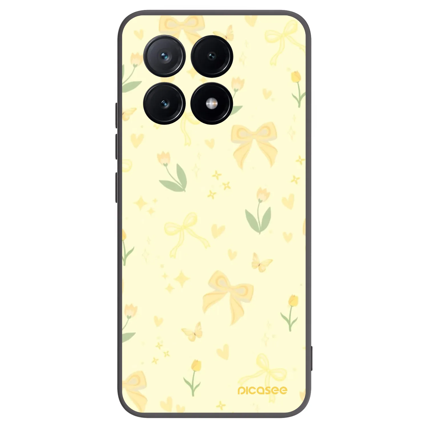 Picasee silikonový černý obal pro Xiaomi Poco X6 Pro - Honey Blossom