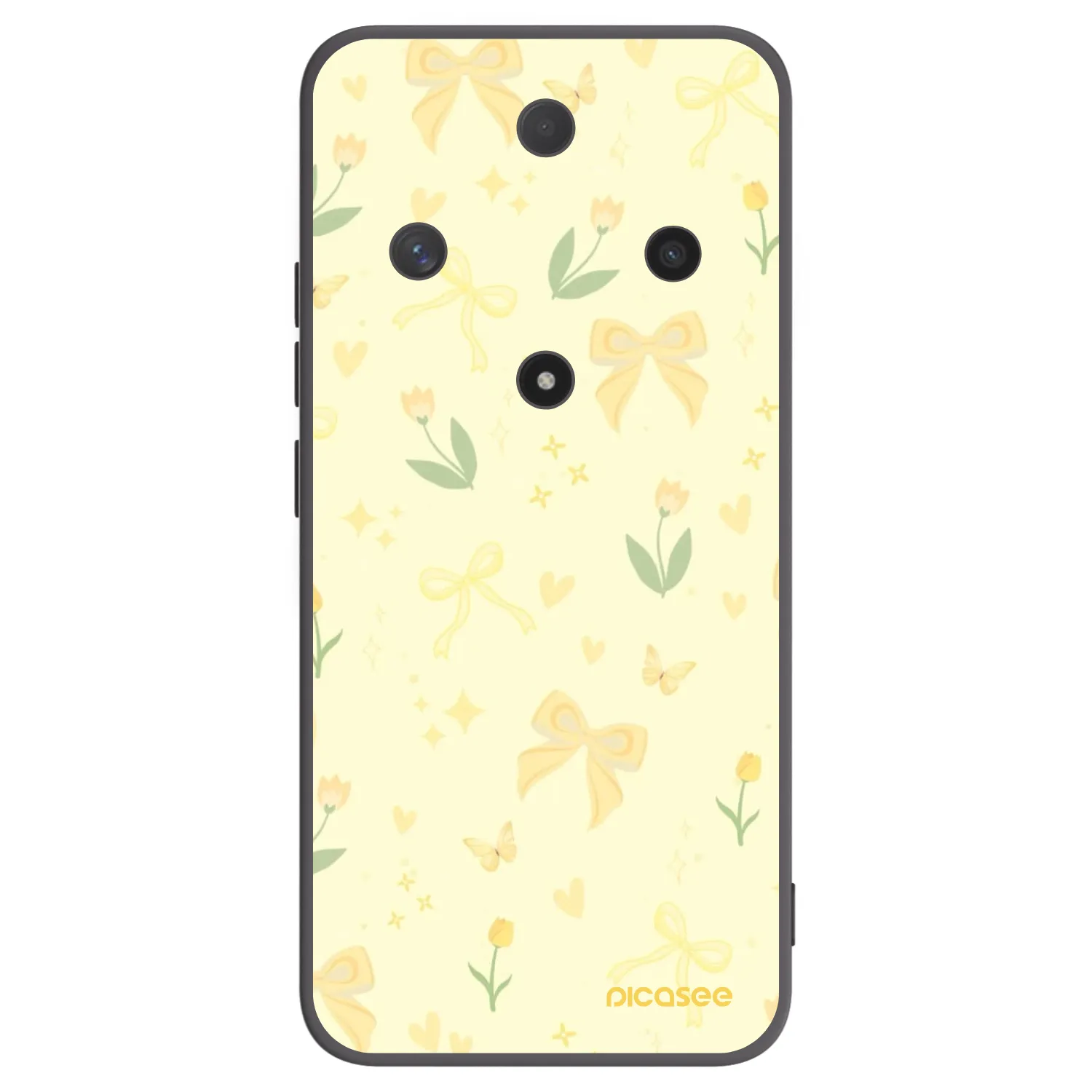 Picasee silikonový černý obal pro Honor Magic6 Lite 5G - Honey Blossom