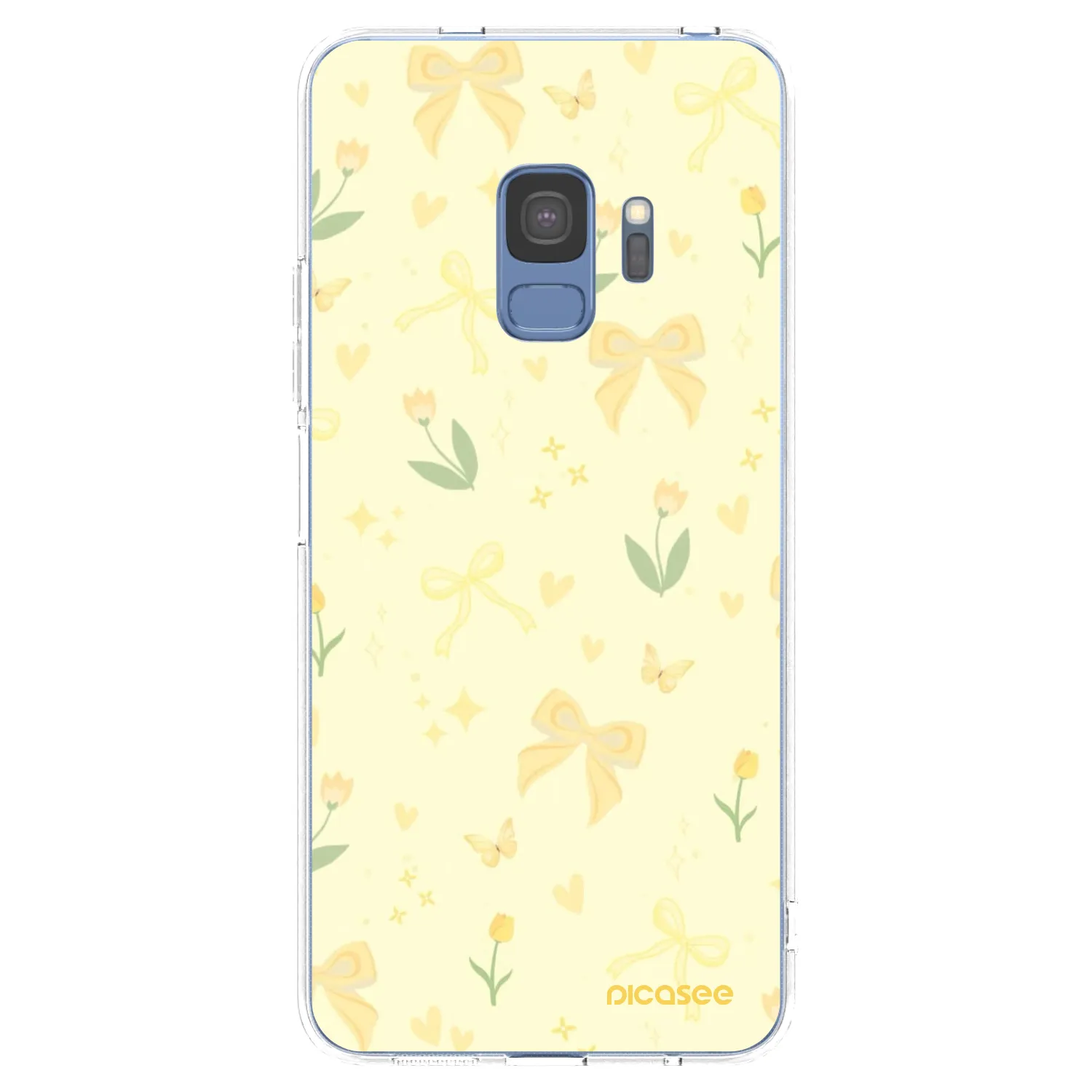 Picasee silikonový průhledný obal pro Samsung Galaxy S9 G960F - Honey Blossom