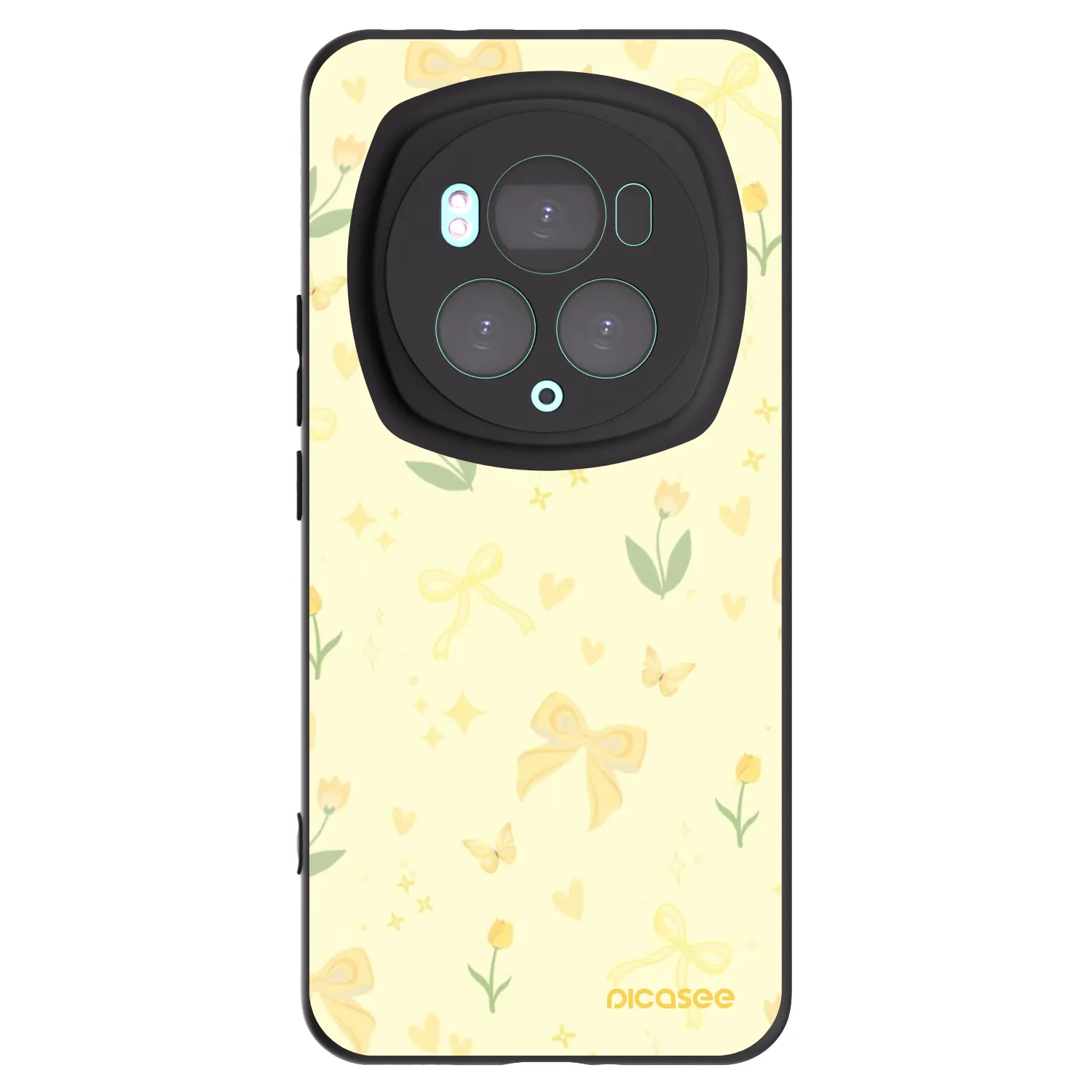 Picasee silikonový černý obal pro Honor Magic6 Pro - Honey Blossom