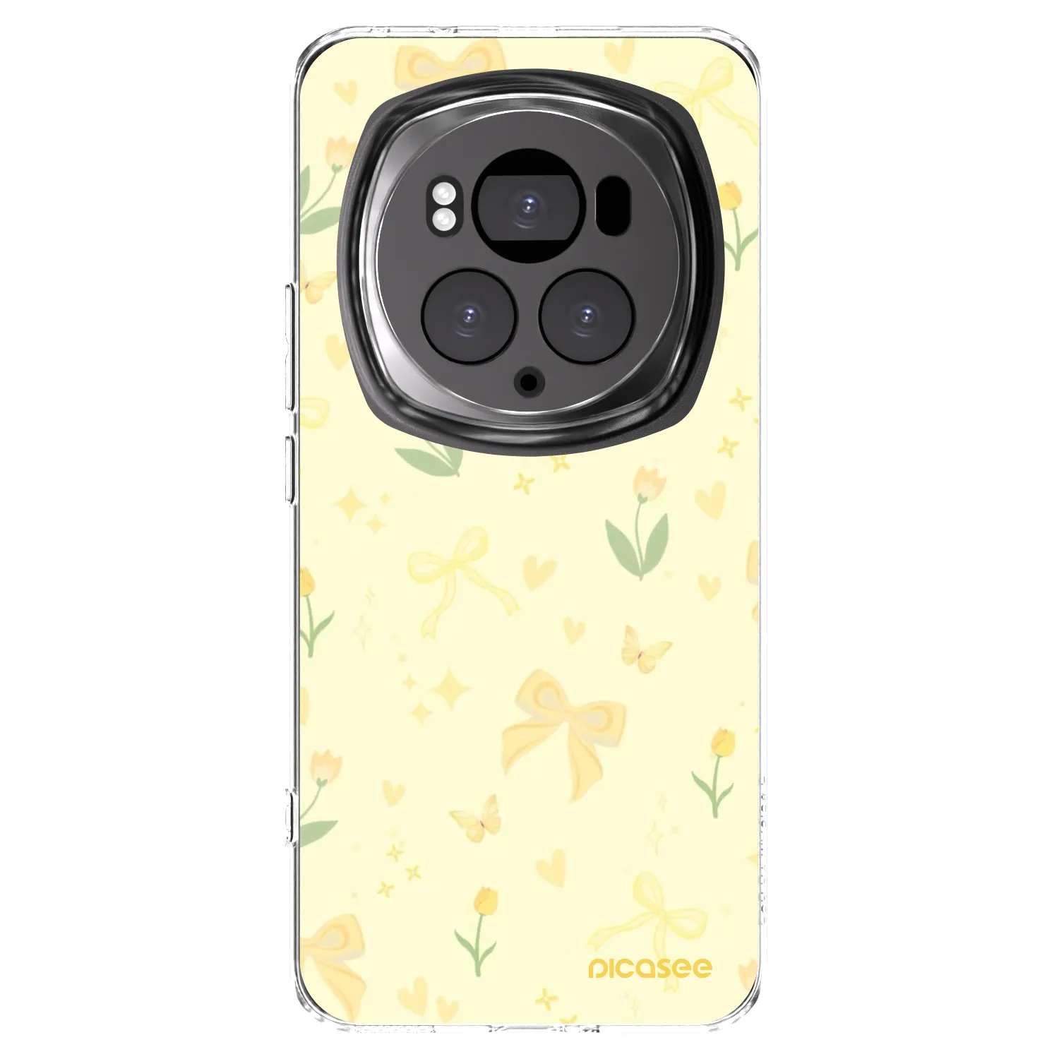 Picasee silikonový průhledný obal pro Honor Magic6 Pro - Honey Blossom