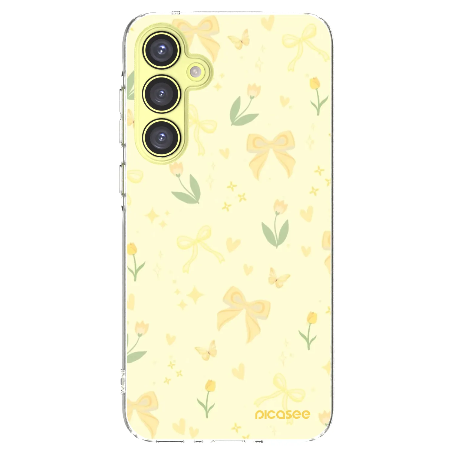 Picasee silikonový průhledný obal pro Samsung Galaxy A35 5G A356B - Honey Blossom