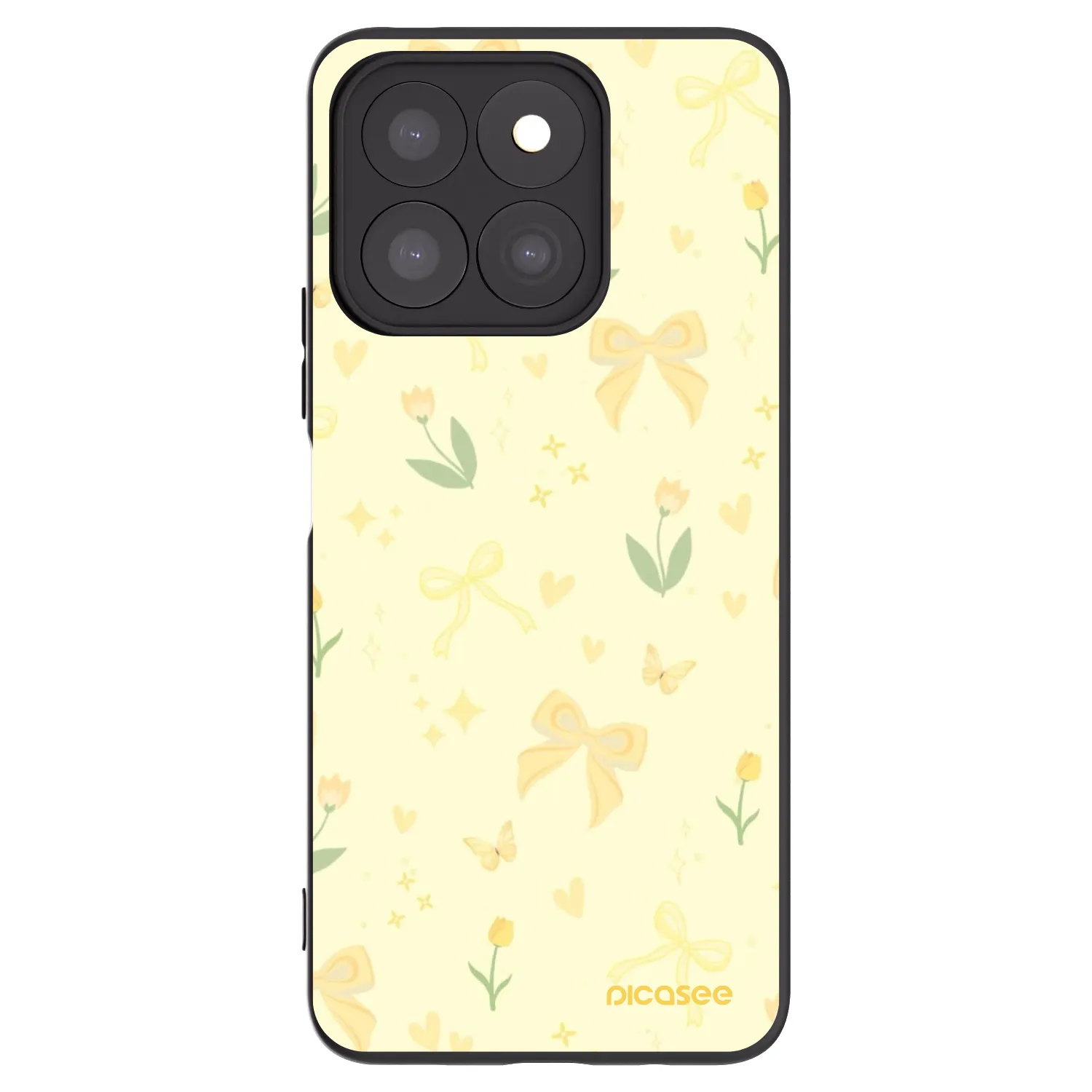 Picasee silikonový černý obal pro Honor X8b - Honey Blossom