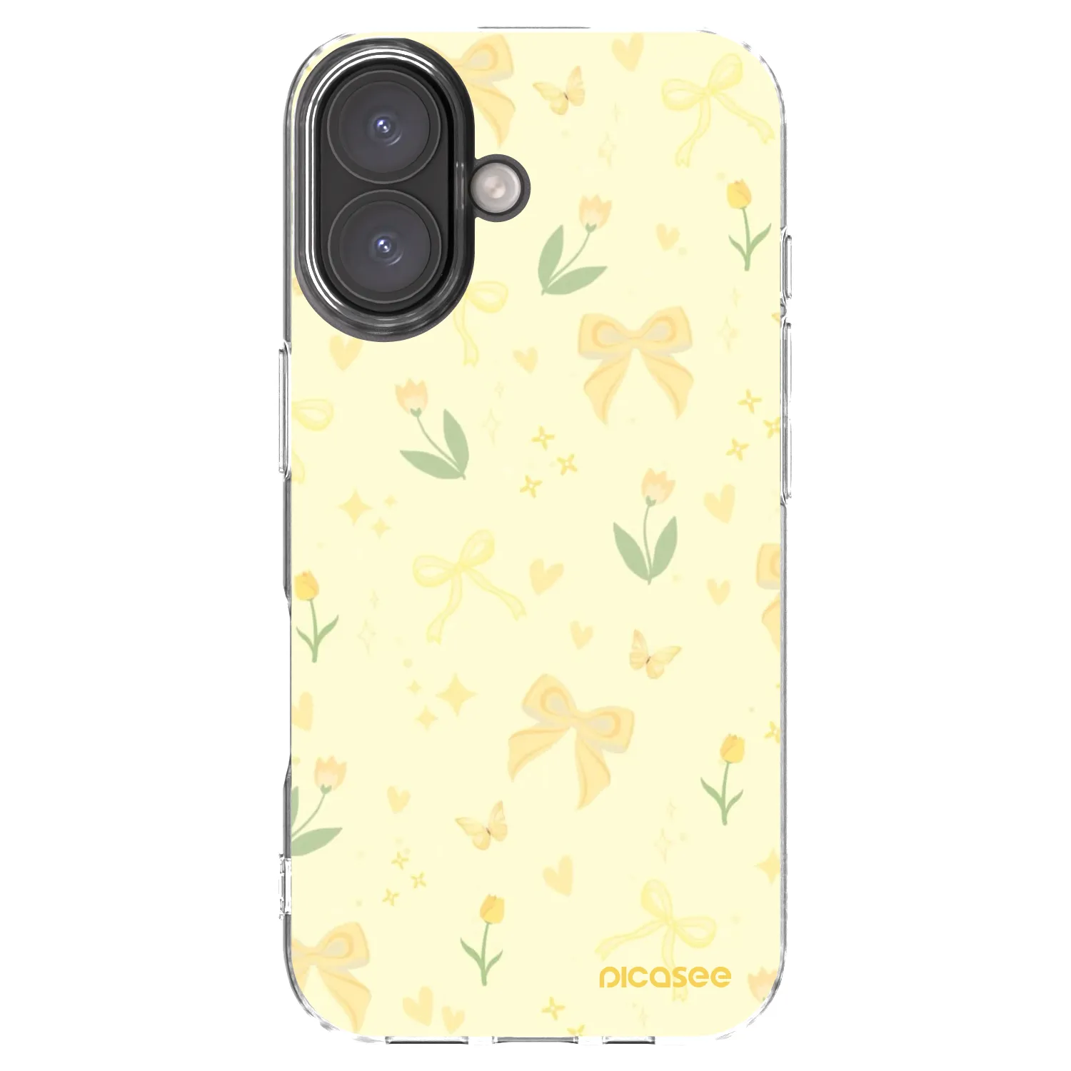 Picasee silikonový průhledný obal pro Apple iPhone 16 - Honey Blossom