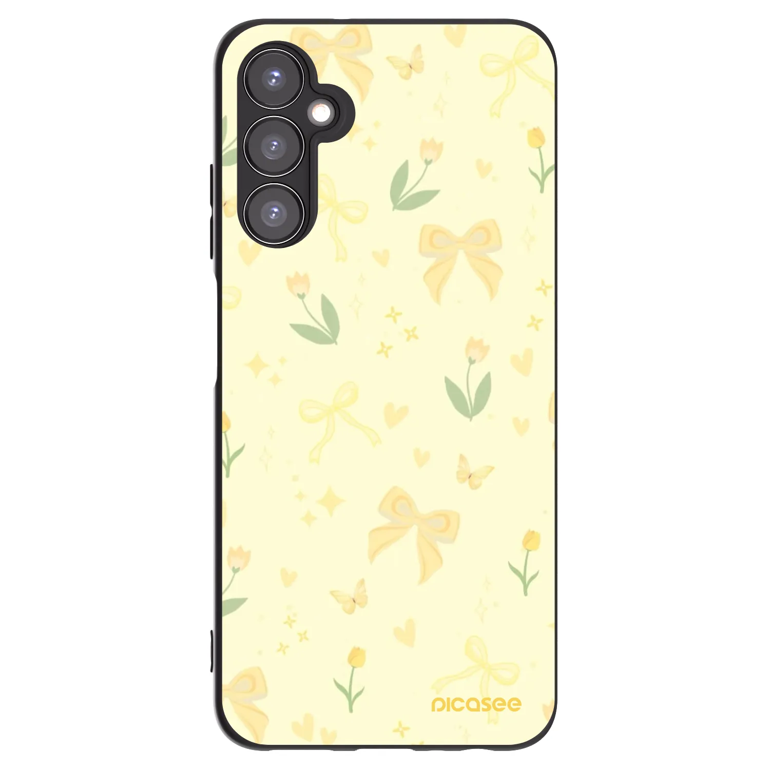 Picasee silikonový černý obal pro Samsung Galaxy A05s A057G - Honey Blossom