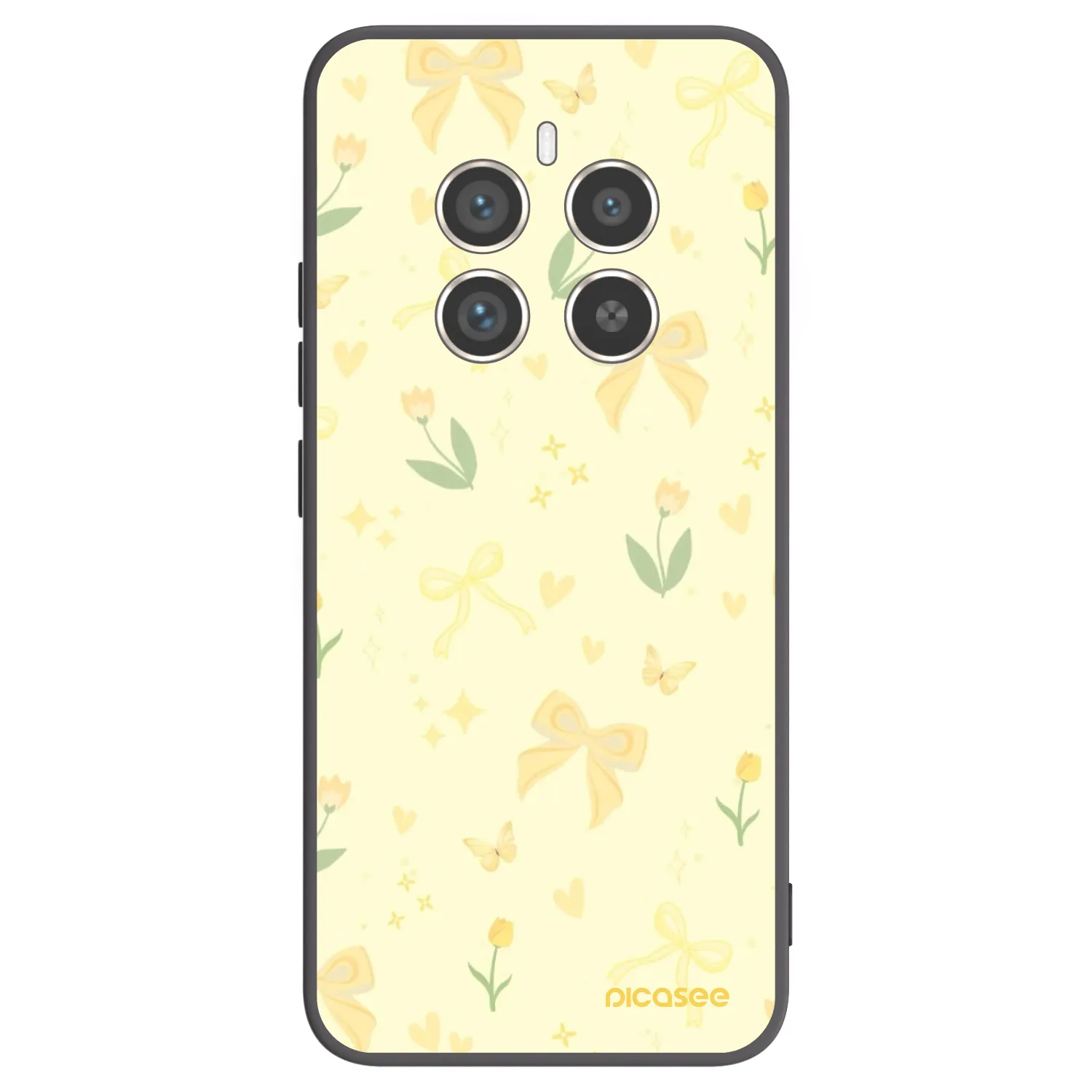 Picasee silikonový černý obal pro Realme 12 Pro 5G - Honey Blossom