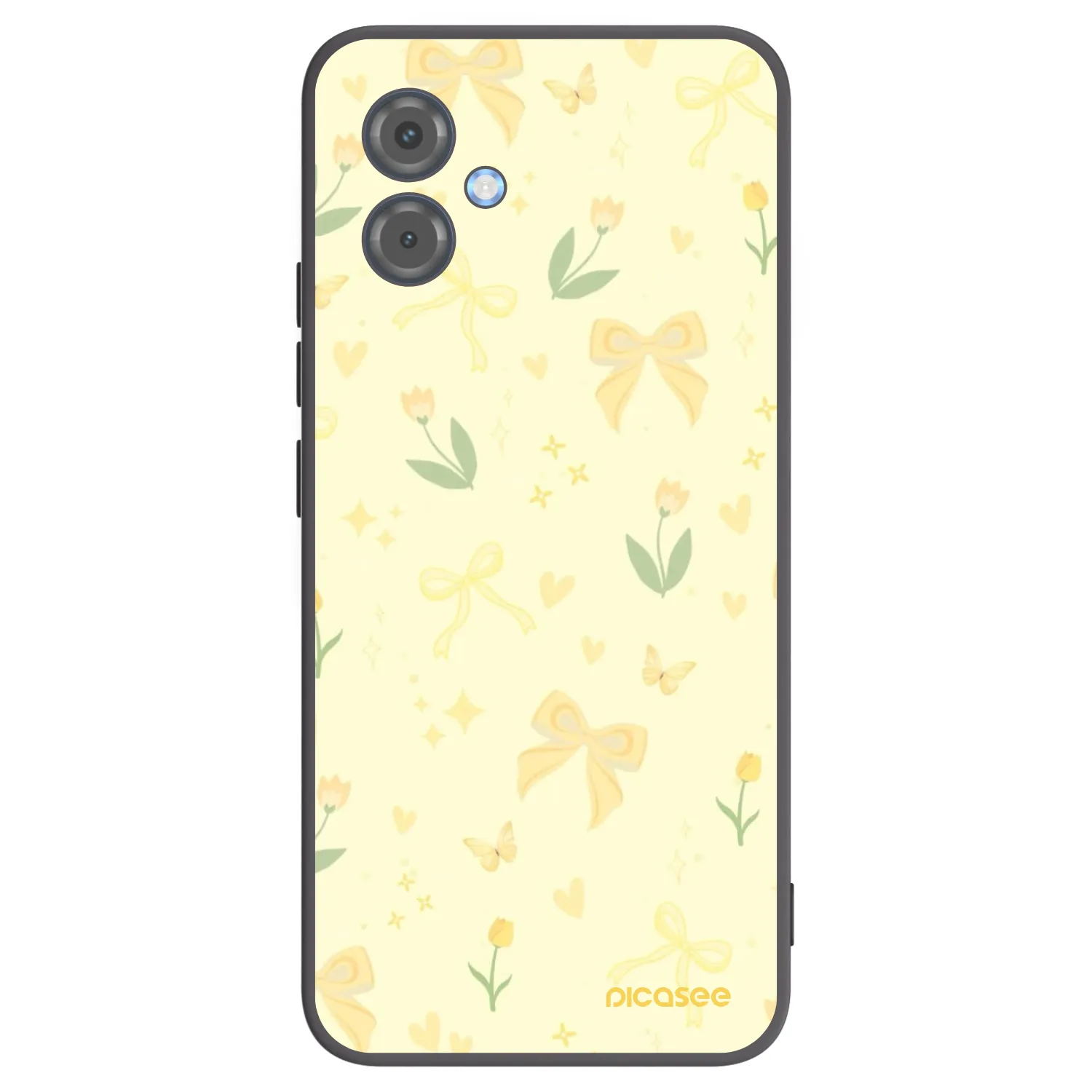 Picasee silikonový černý obal pro Motorola Moto G14 - Honey Blossom