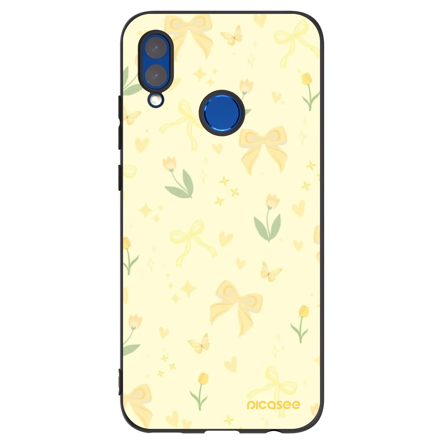 Picasee silikonový černý obal pro Honor 10 Lite - Honey Blossom