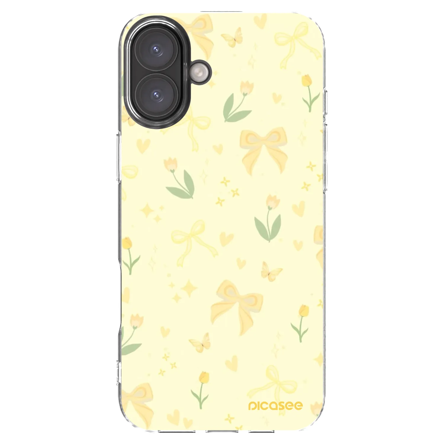 Picasee silikonový průhledný obal pro Apple iPhone 16 Plus - Honey Blossom