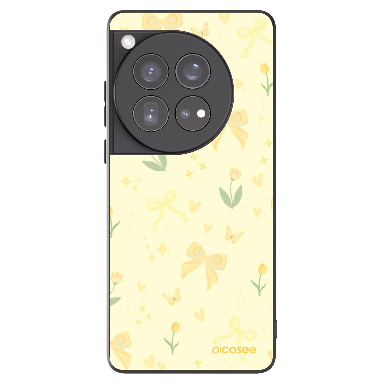 Picasee silikonový černý obal pro OnePlus 12 5G - Honey Blossom