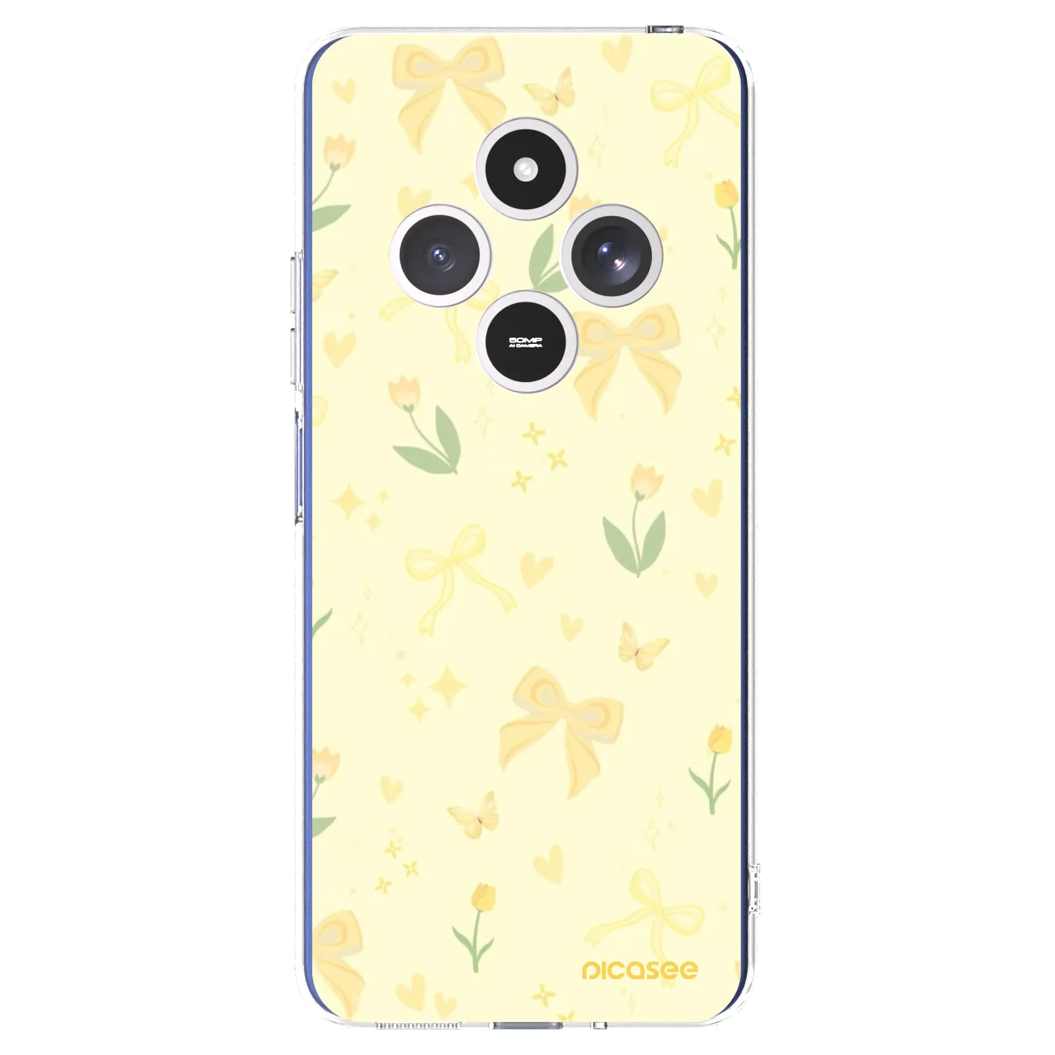Picasee silikonový průhledný obal pro Xiaomi Redmi 14C - Honey Blossom
