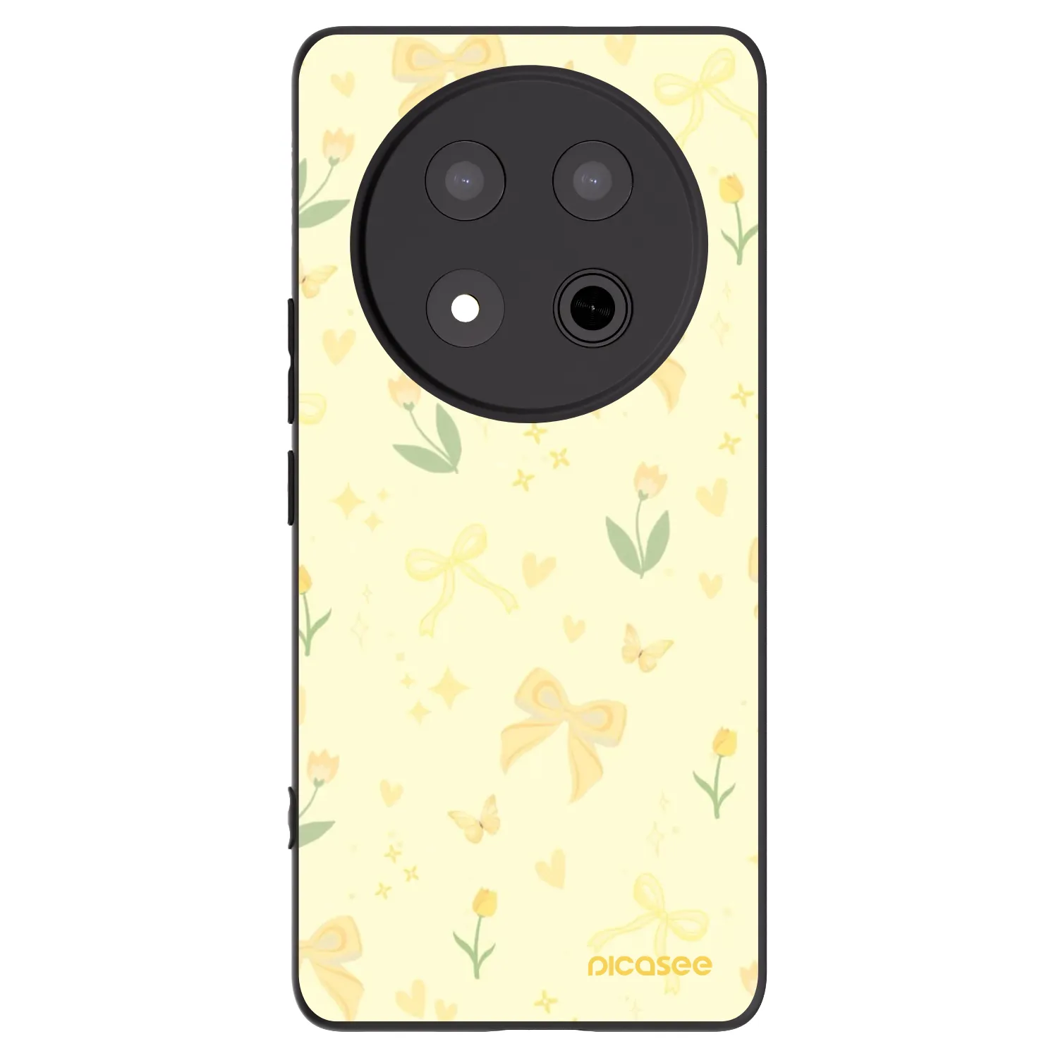 Picasee silikonový černý obal pro Honor Magic7 Lite 5G - Honey Blossom