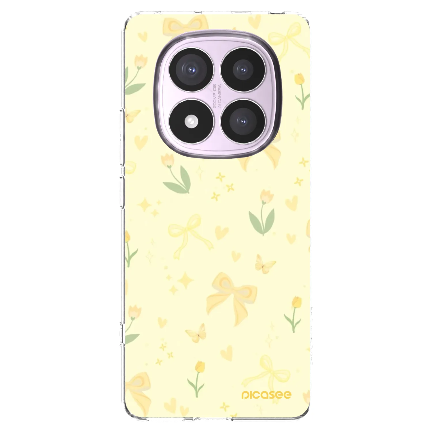 Picasee silikonový průhledný obal pro Xiaomi Redmi Note 14 Pro 4G - Honey Blossom
