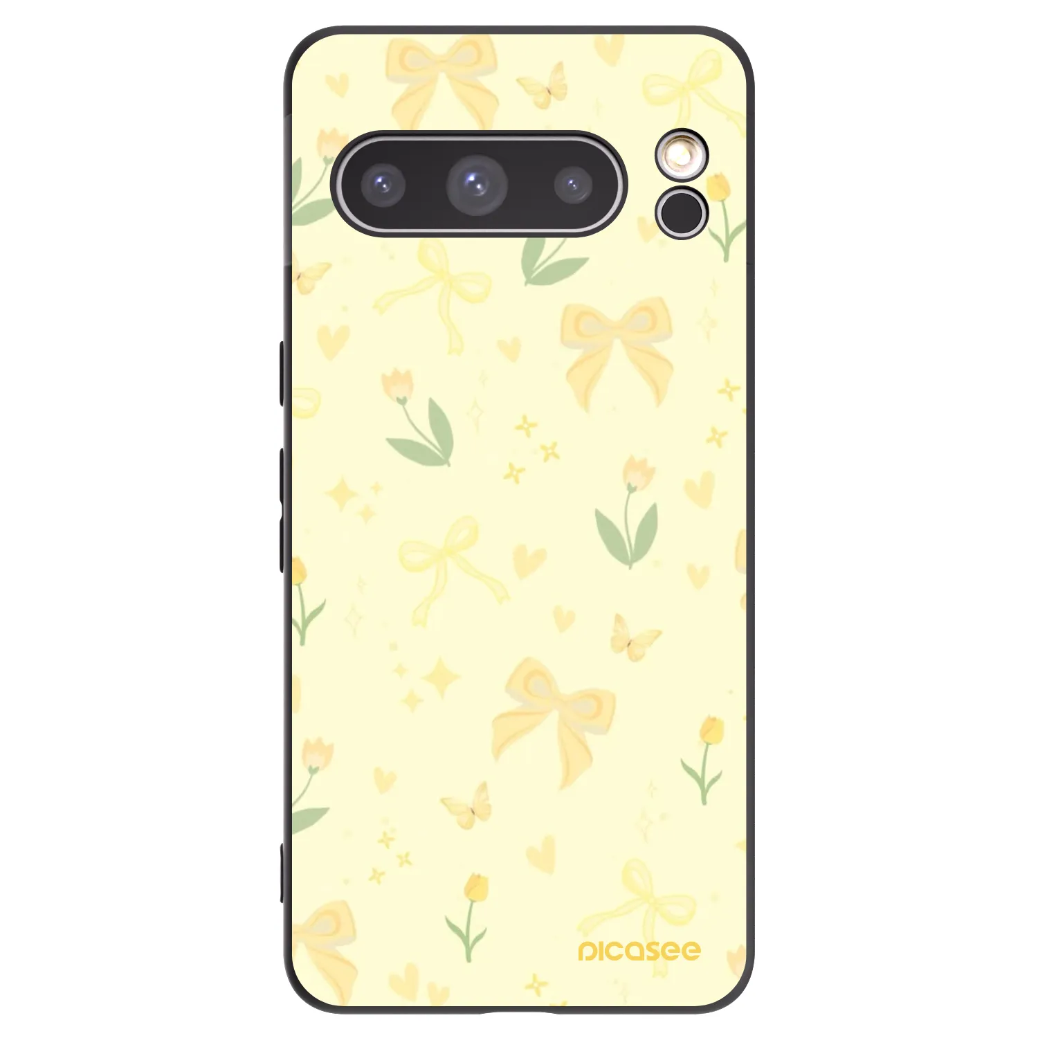 Picasee silikonový černý obal pro Google Pixel 8 Pro - Honey Blossom