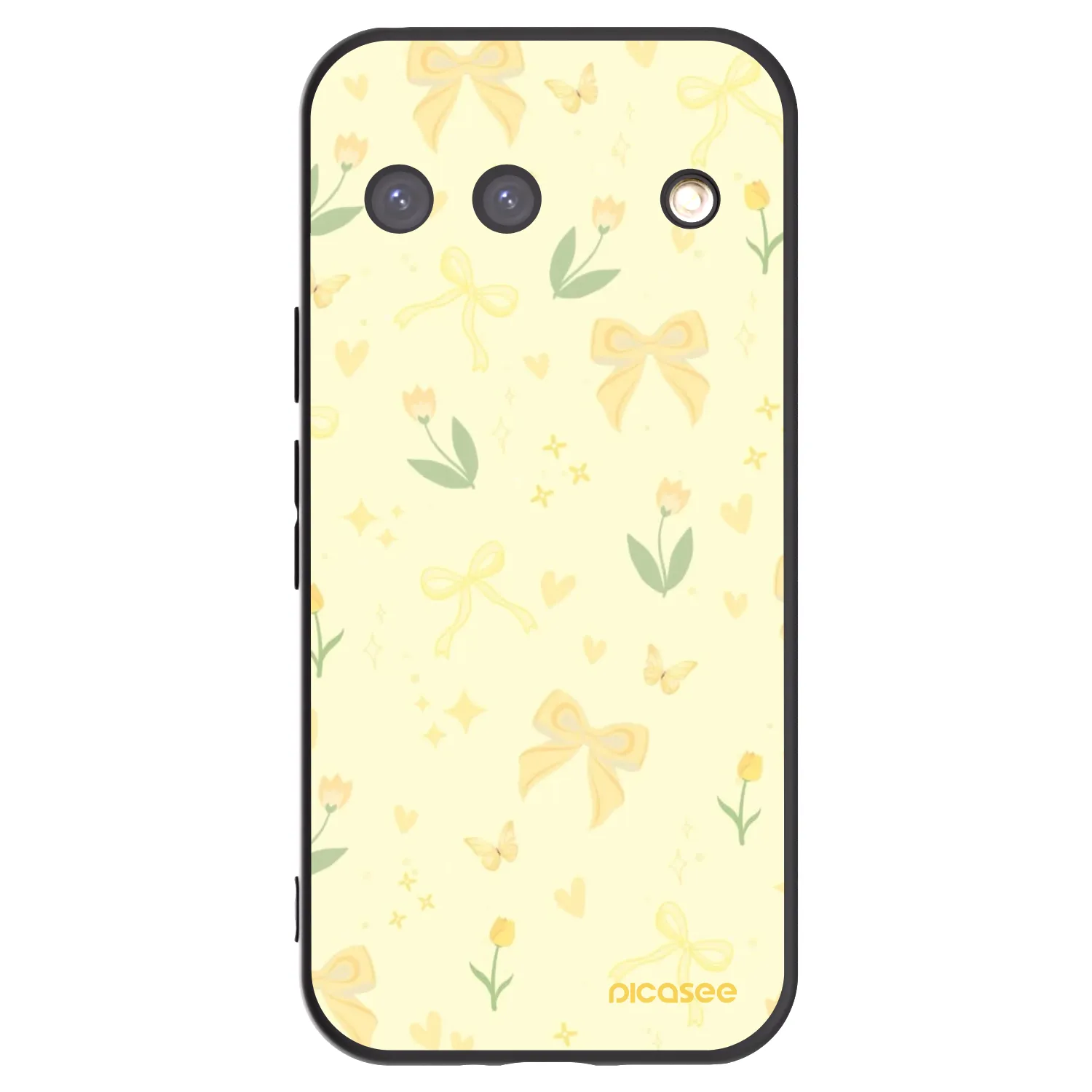 Picasee silikonový černý obal pro Google Pixel 9 - Honey Blossom