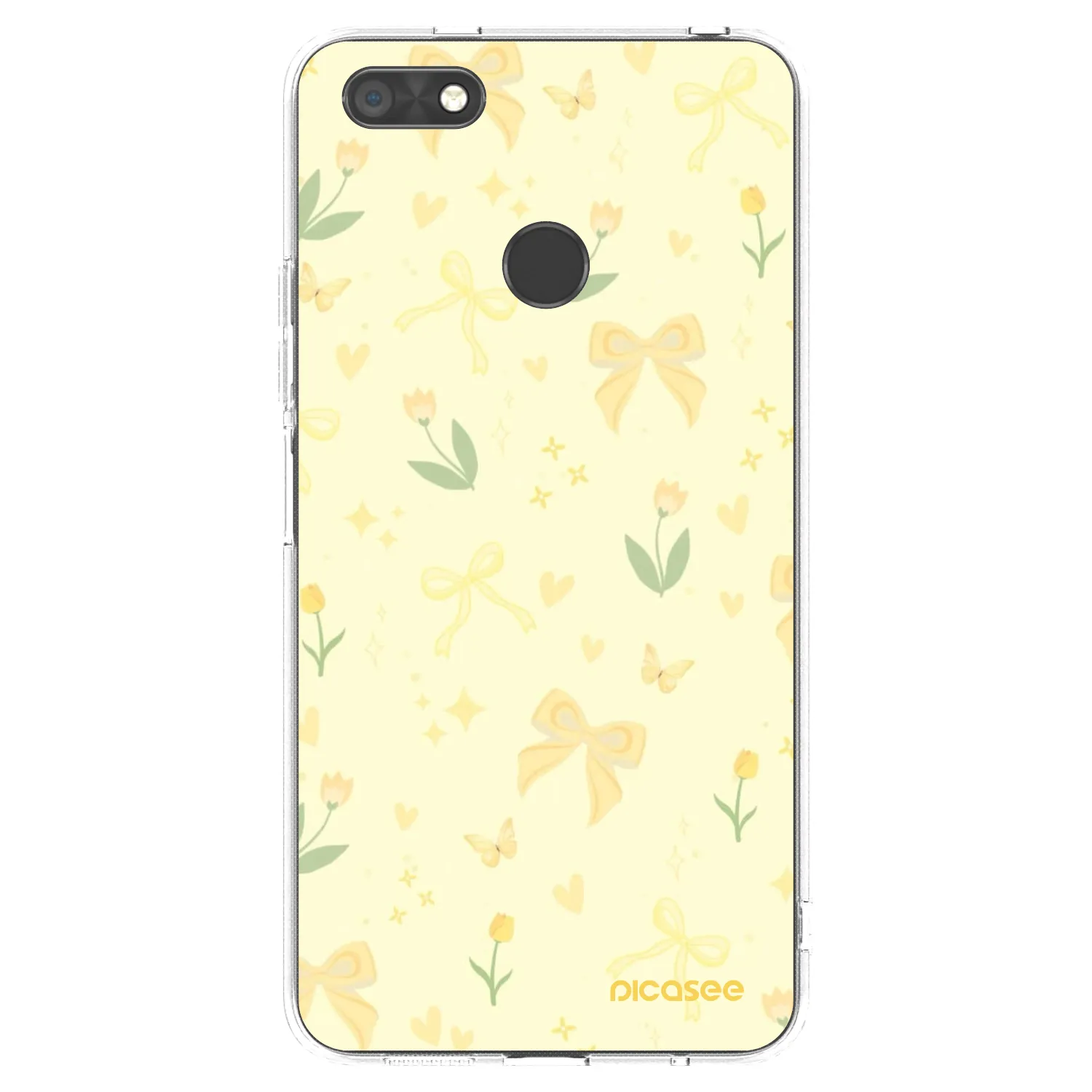 Picasee silikonový průhledný obal pro Huawei P9 Lite Mini - Honey Blossom