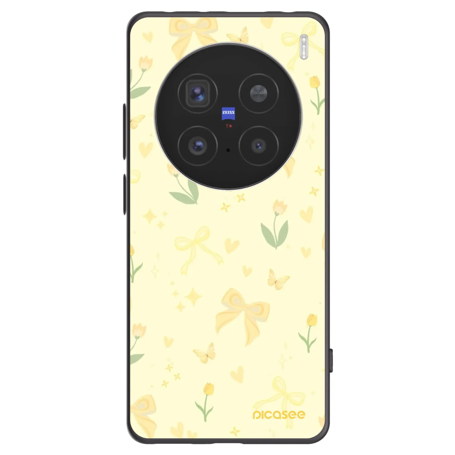 Picasee silikonový černý obal pro Vivo X200 Pro - Honey Blossom