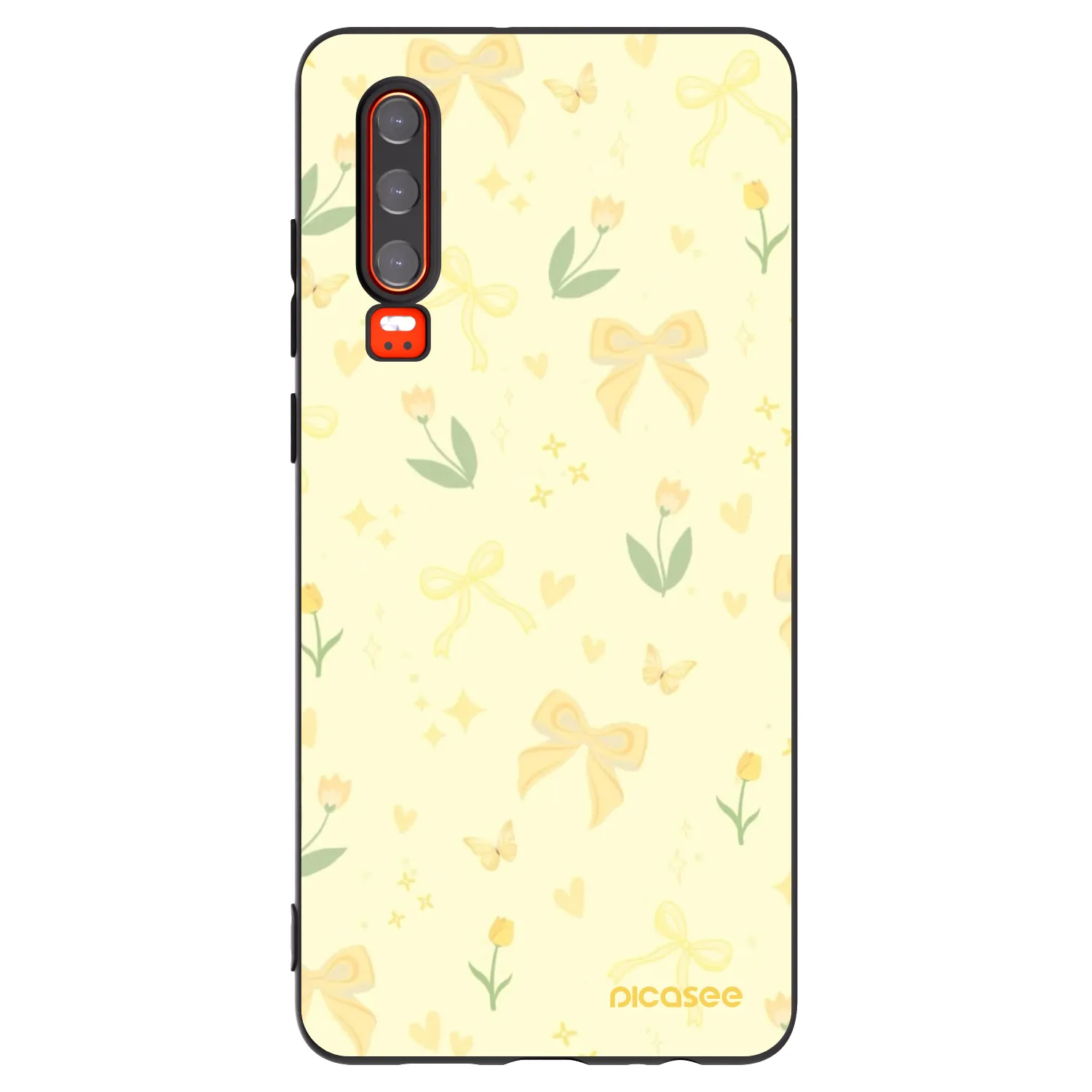 Picasee silikonový černý obal pro Huawei P30 - Honey Blossom