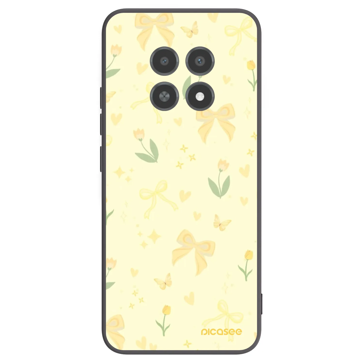Picasee silikonový černý obal pro Realme 12X - Honey Blossom