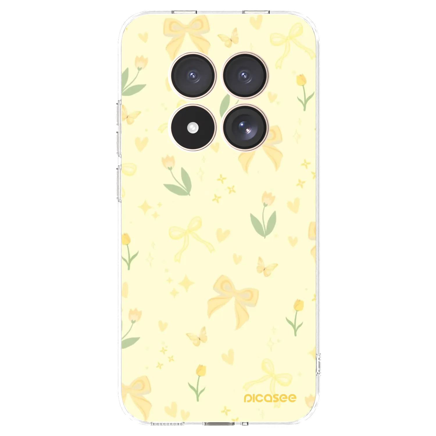 Picasee silikonový průhledný obal pro Xiaomi Redmi Note 15 Pro 4G - Honey Blossom