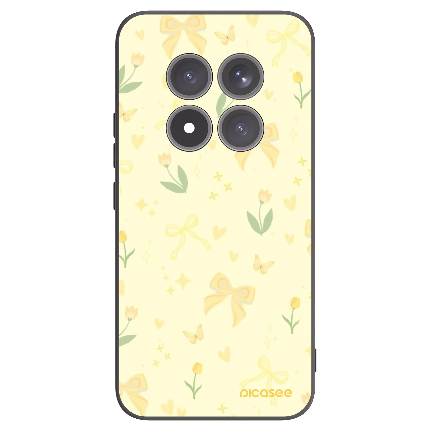 Picasee silikonový černý obal pro Xiaomi Redmi Note 15 Pro+ - Honey Blossom