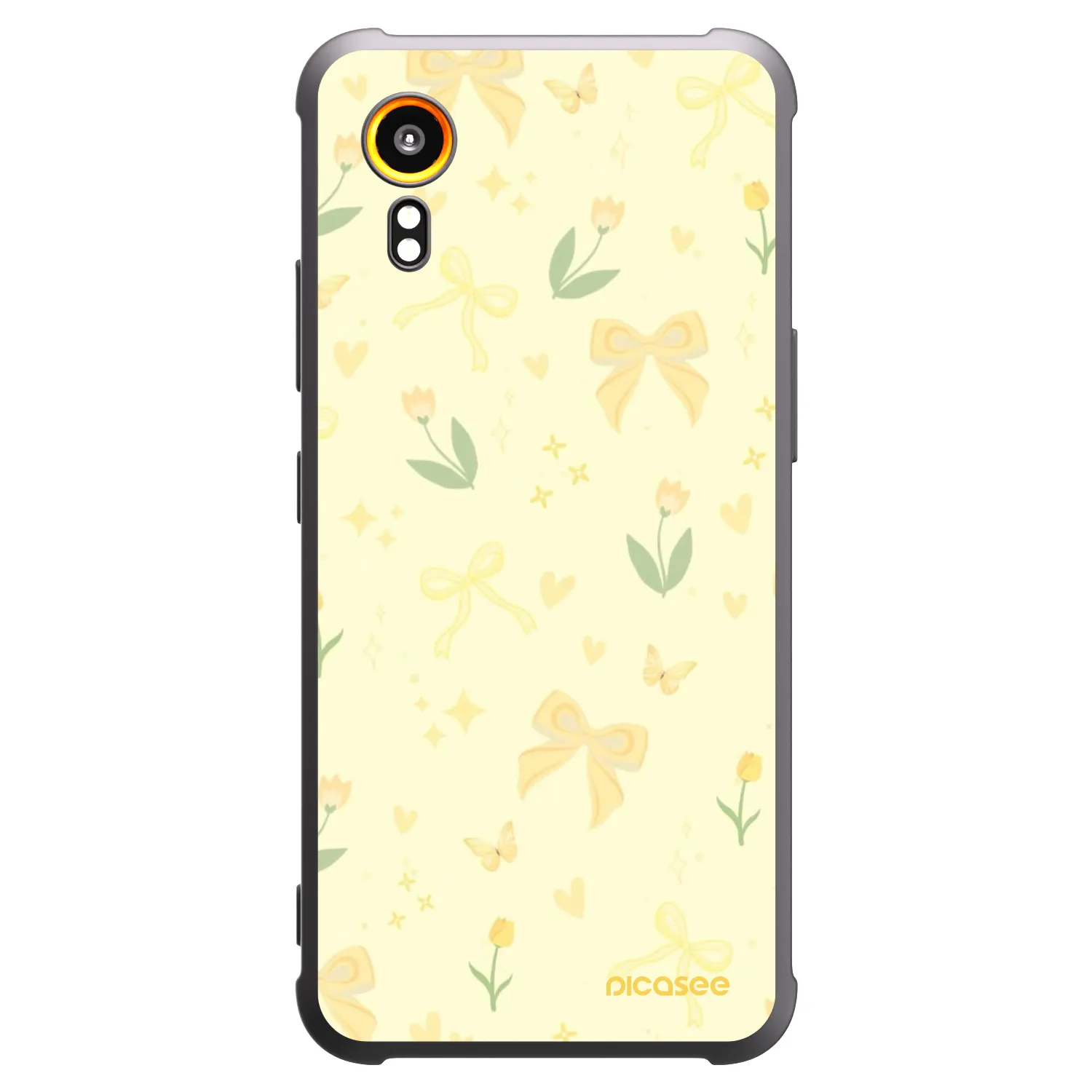 Picasee silikonový černý obal pro Samsung Galaxy Xcover 7 - Honey Blossom