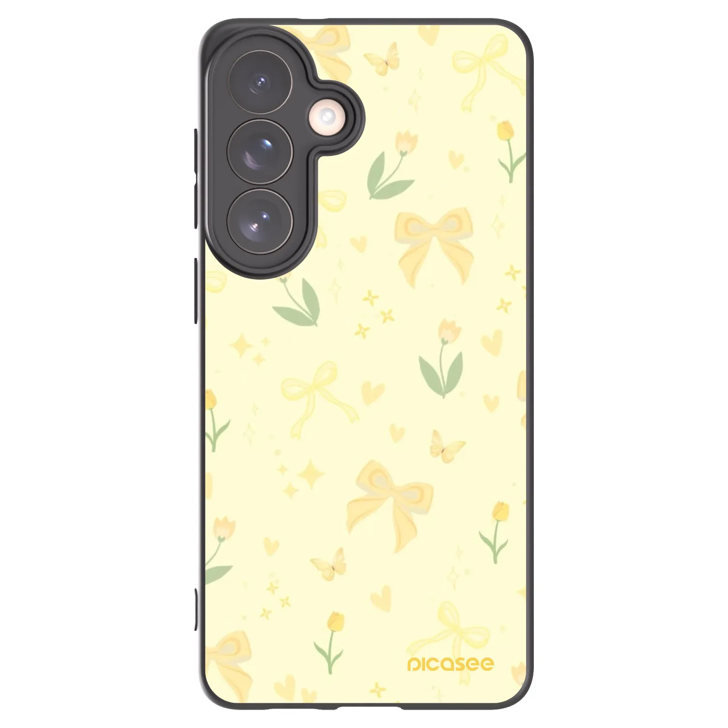 Picasee silikonový černý obal pro Samsung Galaxy S26+ - Honey Blossom