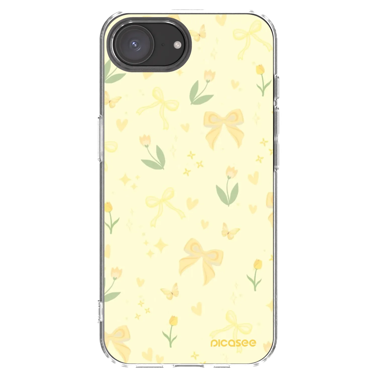Picasee silikonový průhledný obal pro Apple iPhone 17e - Honey Blossom