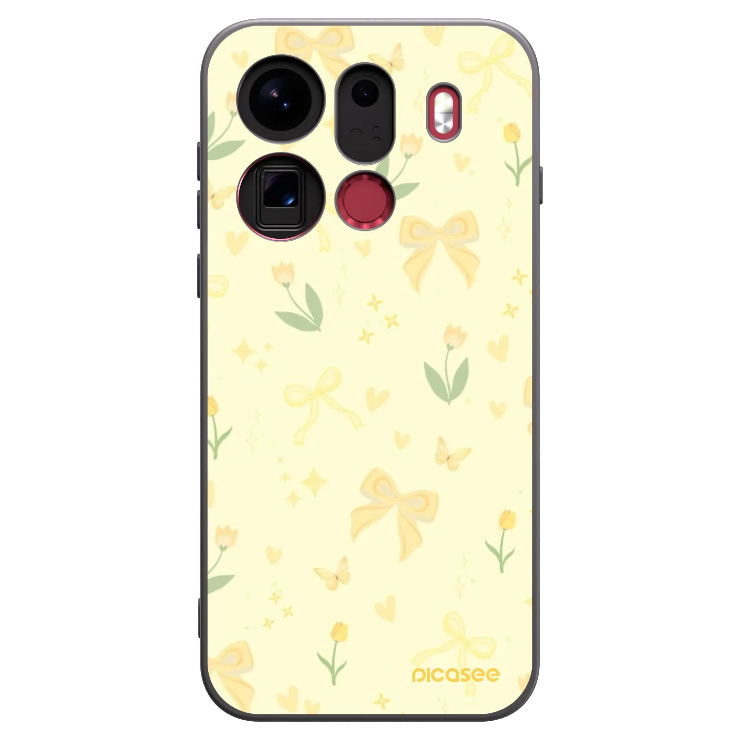 Picasee silikonový černý obal pro OPPO Find X9 Pro - Honey Blossom