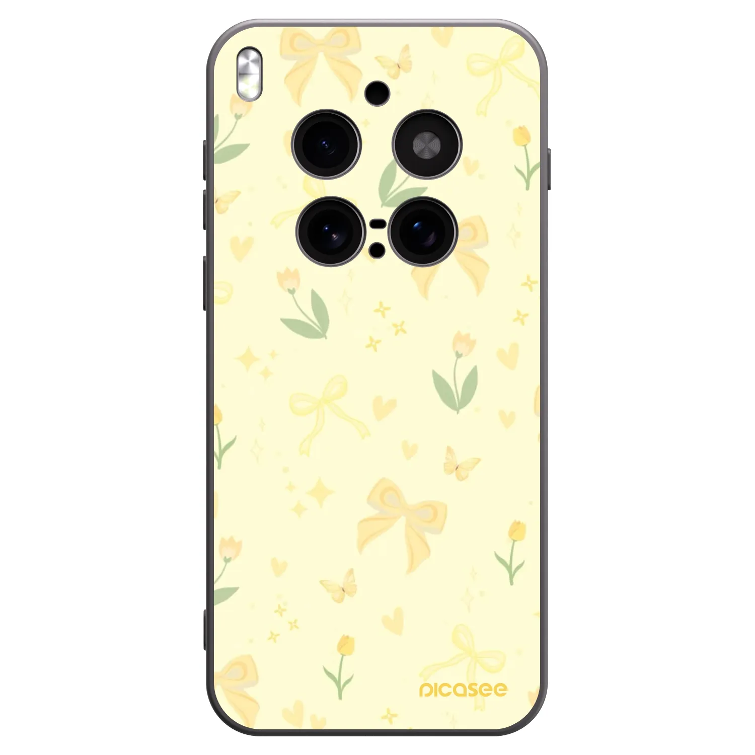 Picasee silikonový černý obal pro Vivo X300 Pro - Honey Blossom