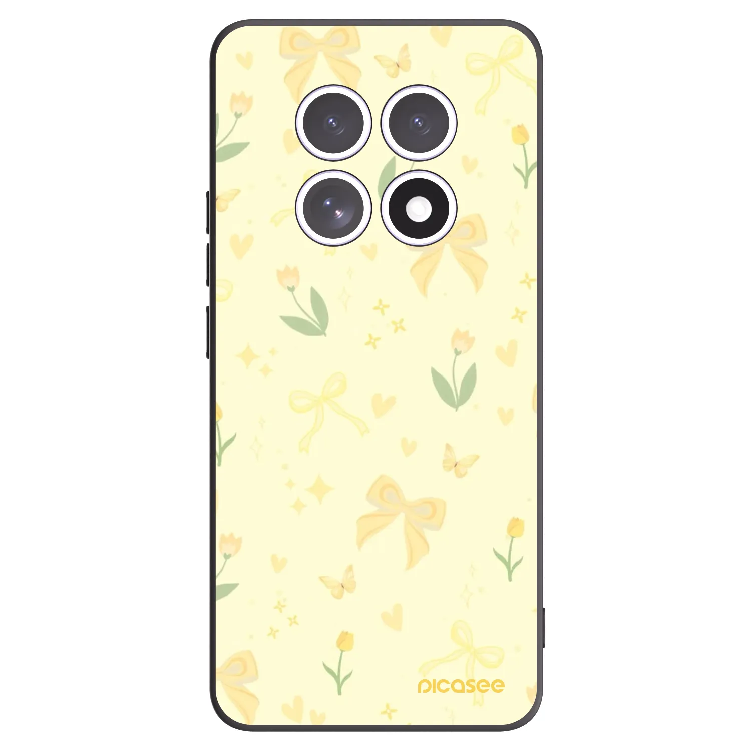 Picasee silikonový černý obal pro Xiaomi Redmi Note 15 5G - Honey Blossom
