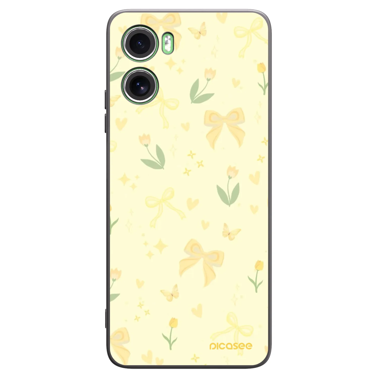 Picasee silikonový černý obal pro Motorola Moto G06 - Honey Blossom