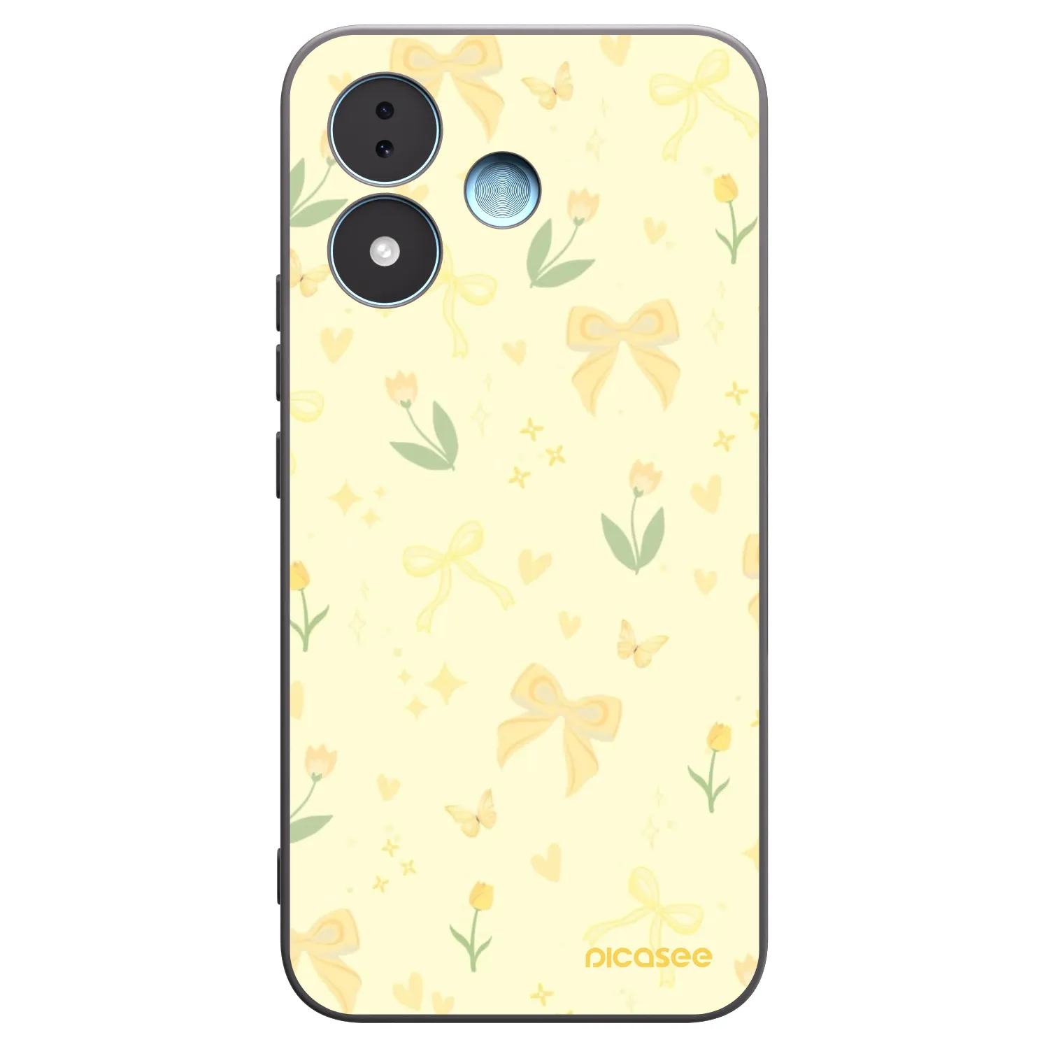 Picasee silikonový černý obal pro Xiaomi Redmi Note 17 5G - Honey Blossom