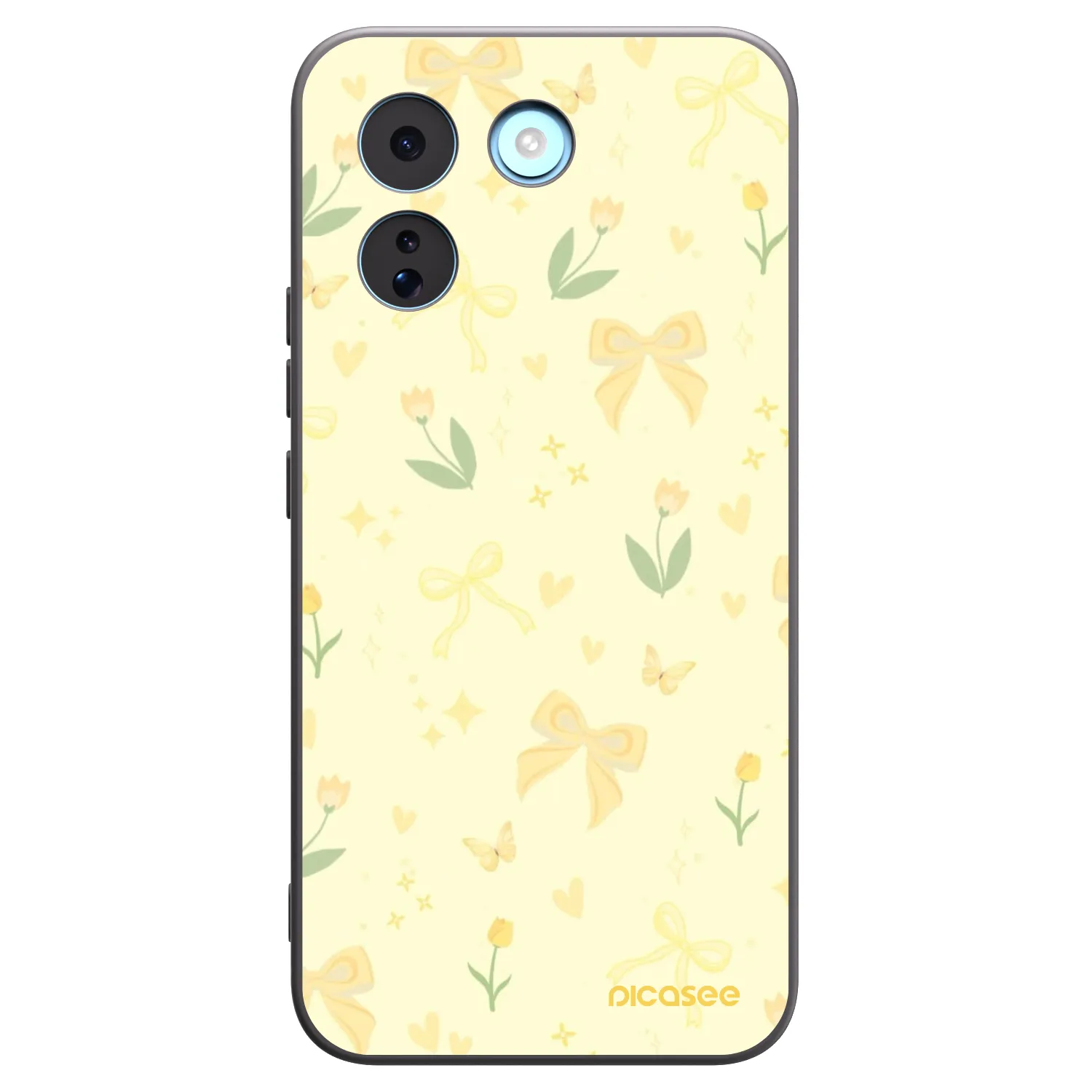 Picasee silikonový černý obal pro Xiaomi Redmi Note 17 Pro MAX 5G - Honey Blossom
